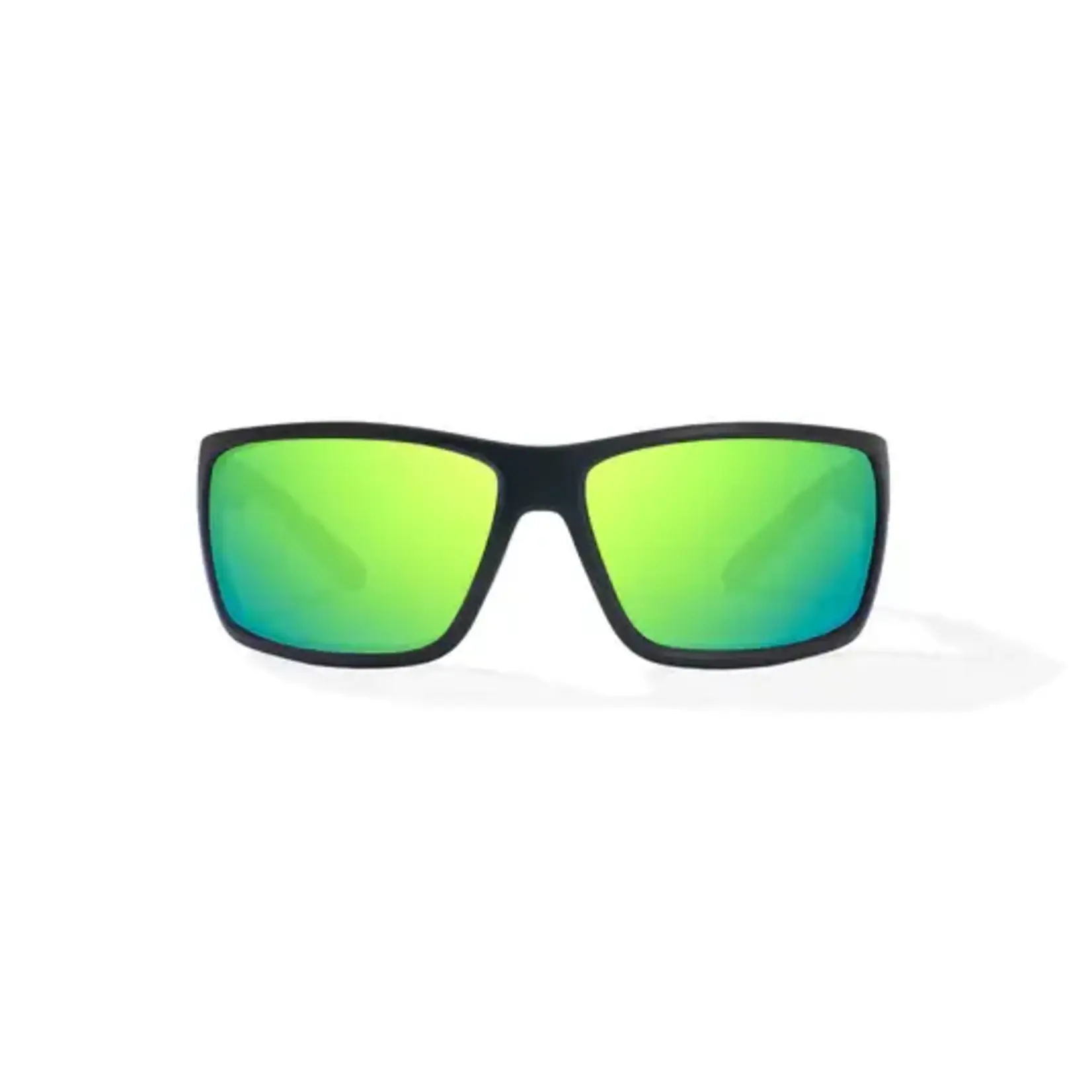 Bajio Bajio Bales Beach Black Matte Green Mirror Glass