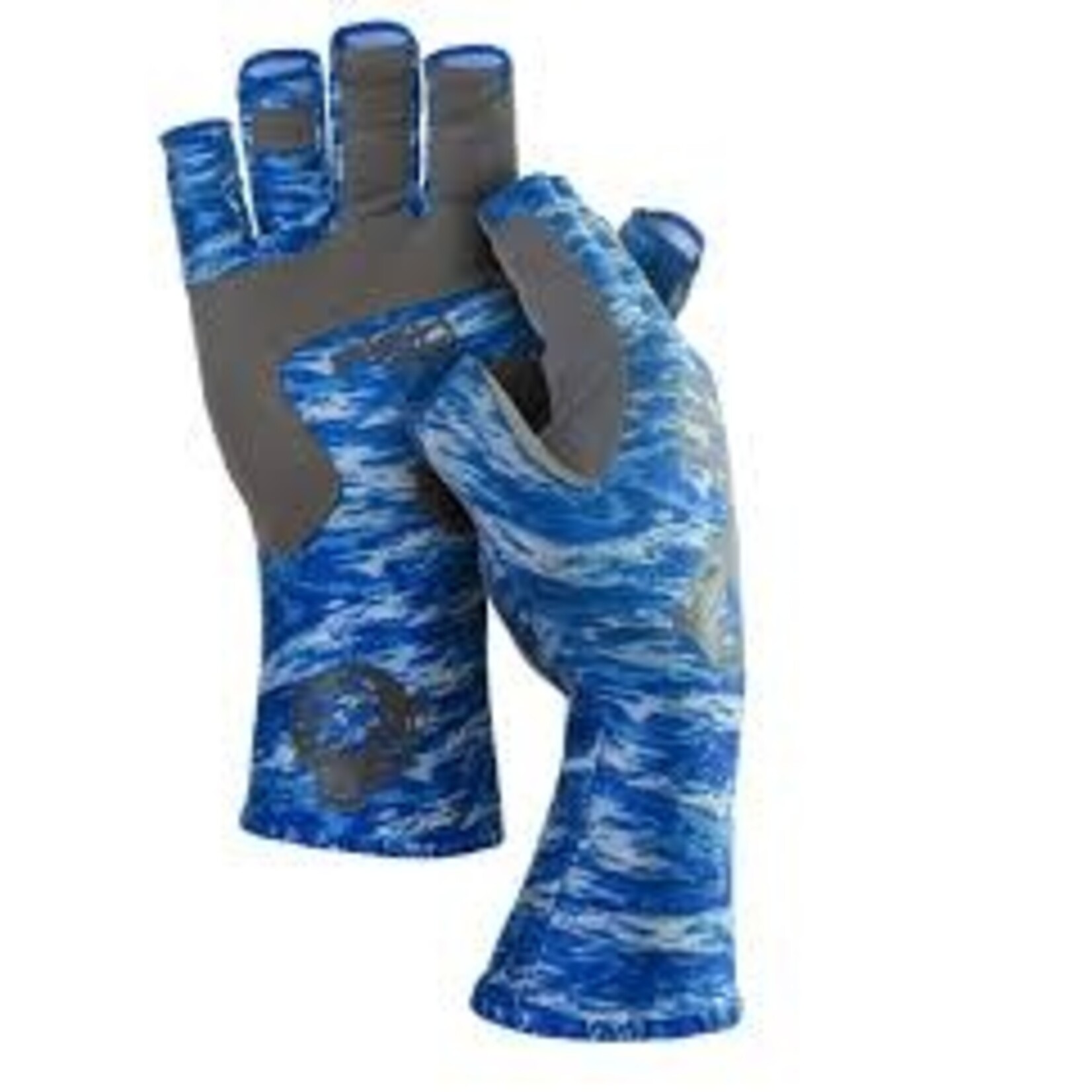 Fish Monkey Fish Monkey 1/2 Finger Blue Water Camo XL