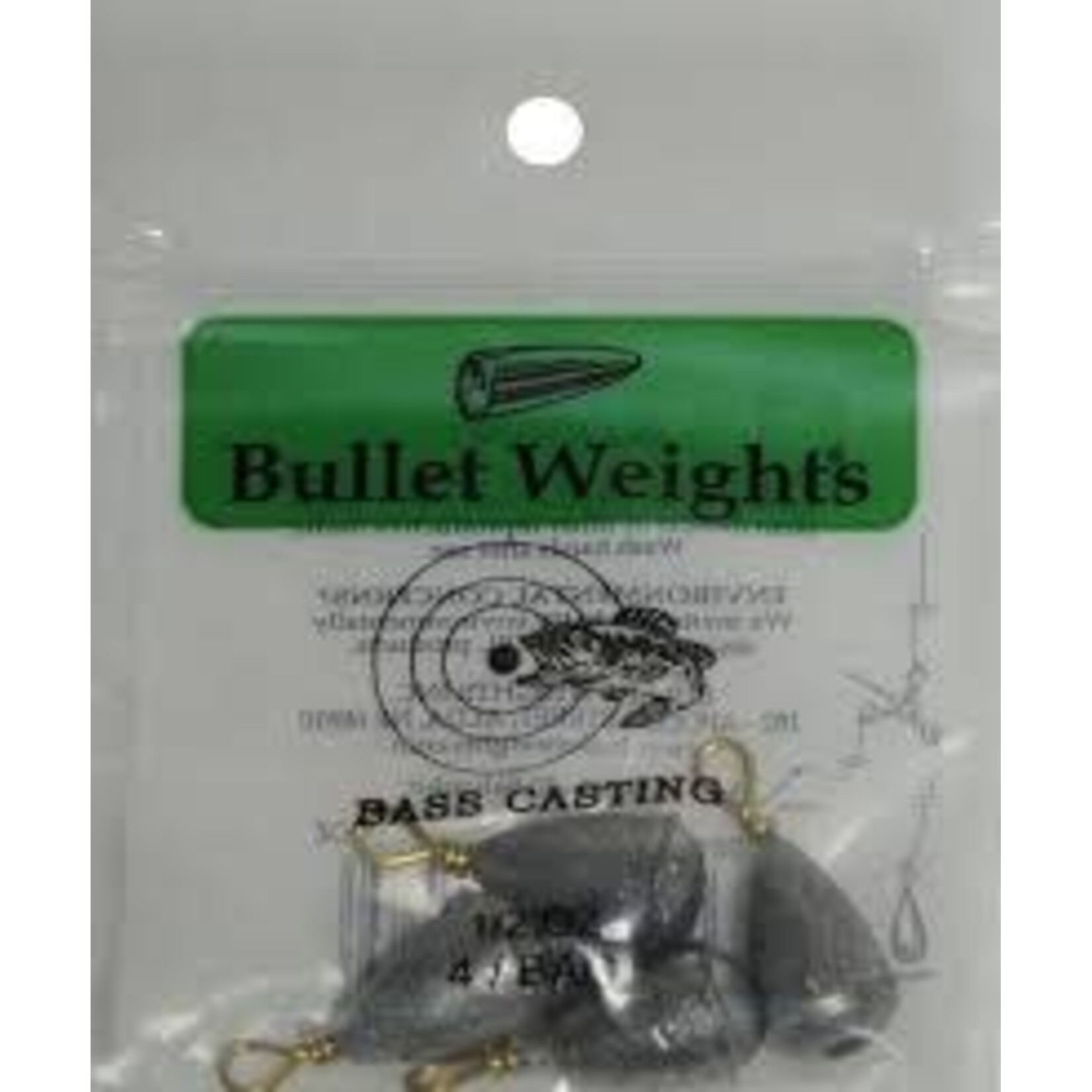 Bullet Weight Casting Weight 1/2 oz, 4pc