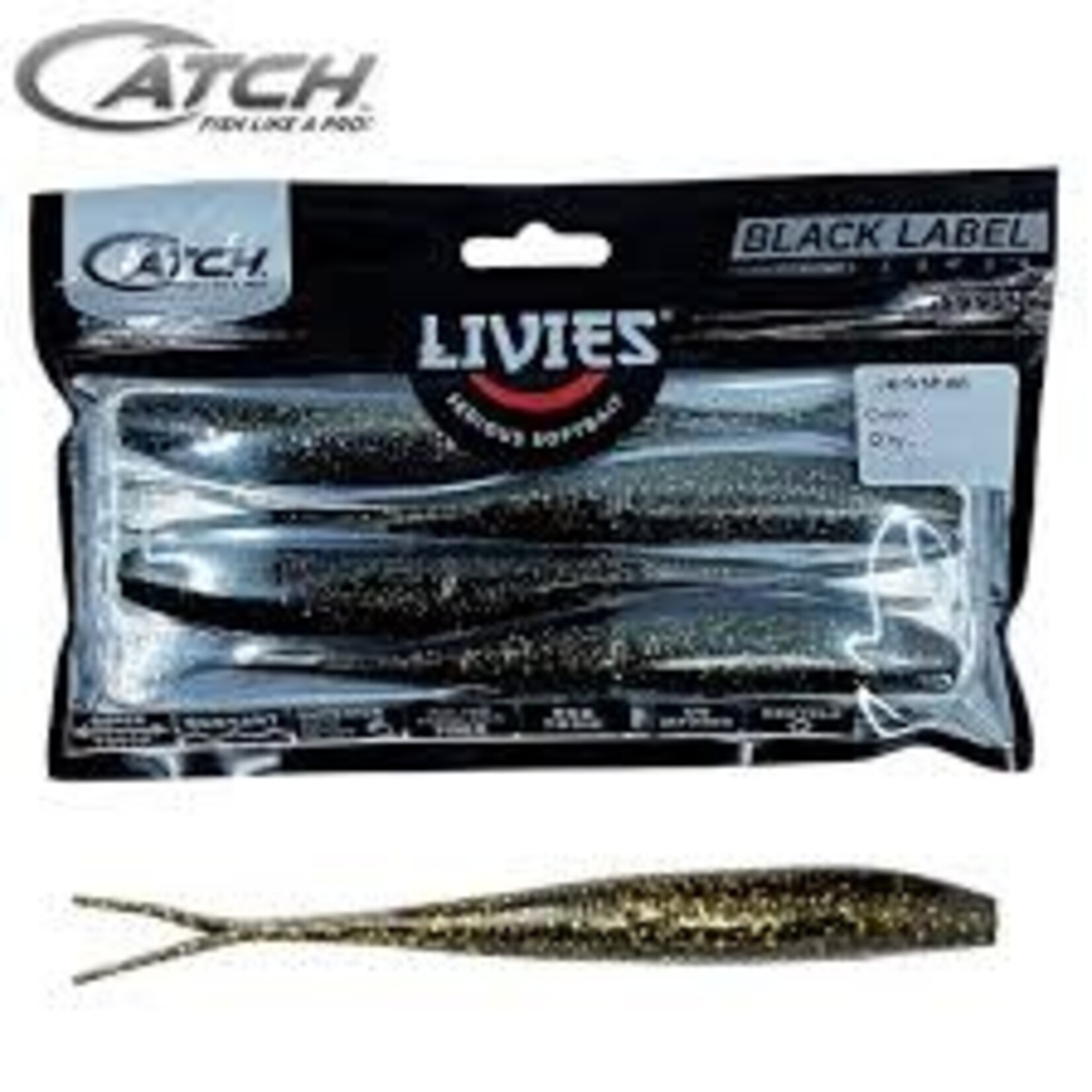 Catch Catch Black Label Jerkshad Black Ninja 4pk