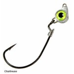 Z-Man Z-Man Texas Eye Chartreuse 1/8oz Jointed Jig Head W/Weedless Hook 3pk