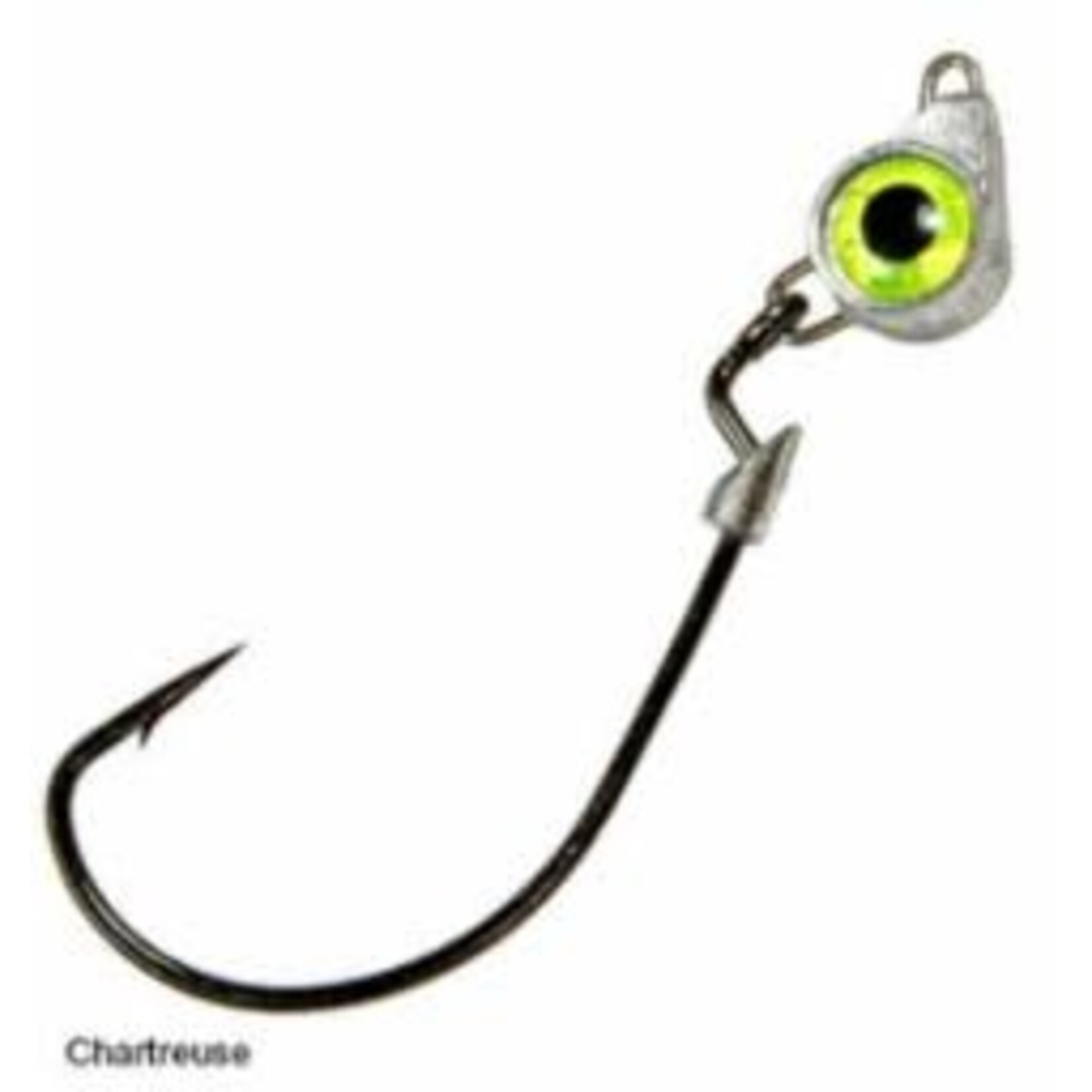 Z-Man Z-Man Texas Eye Chartreuse 1/8oz Jointed Jig Head W/Weedless Hook 3pk