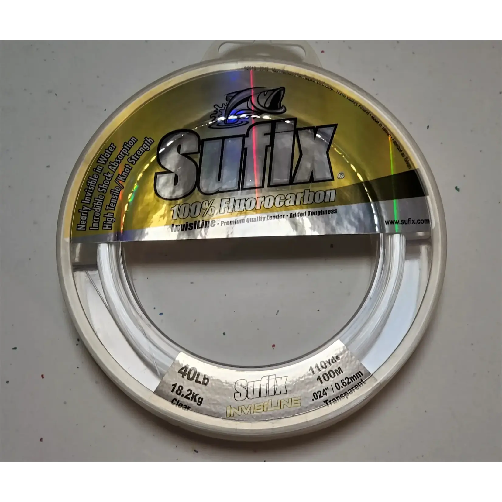 Sufix Sufix Invisiline Flouro Leader 40lb 110yd Flourocarbon leader