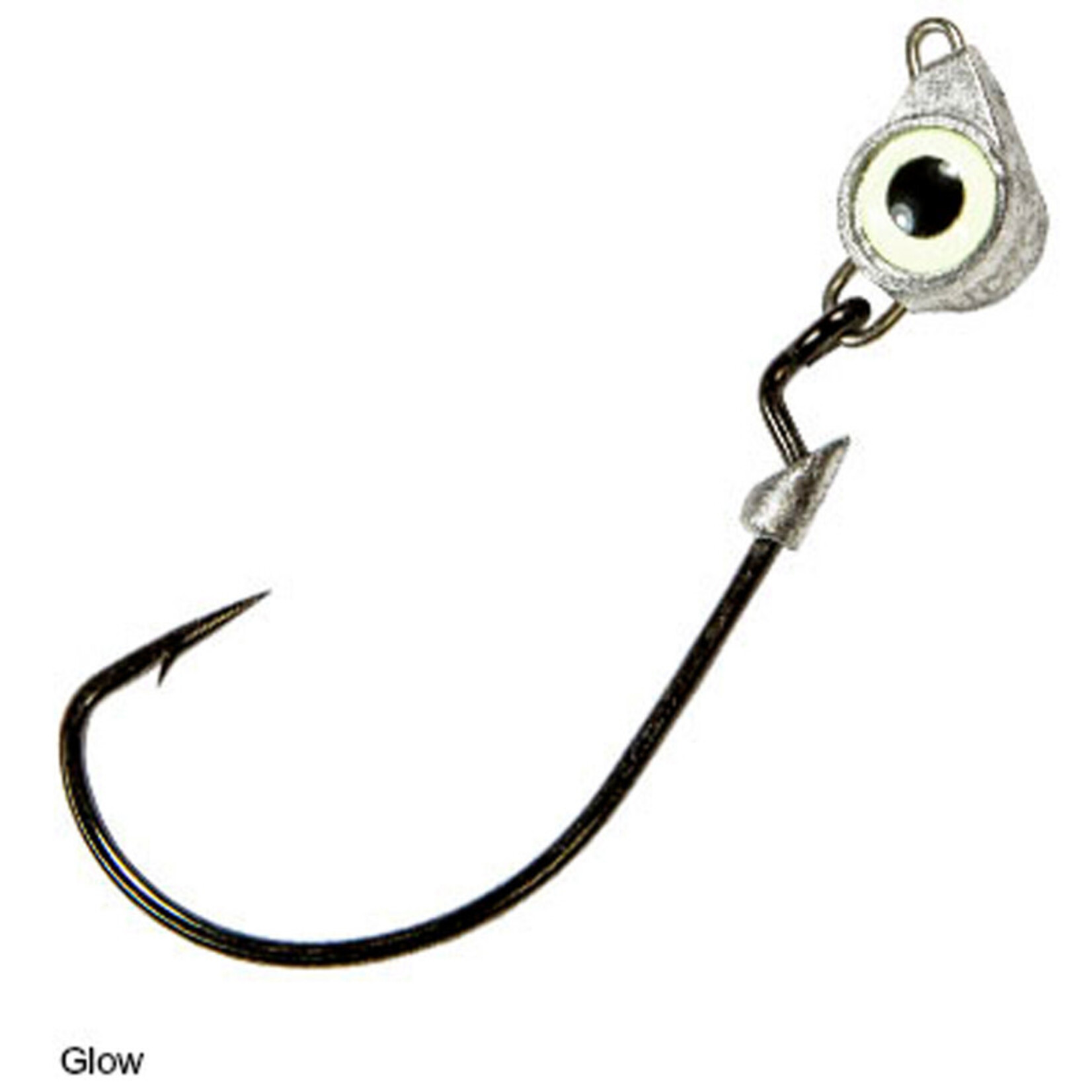 Z-Man Z-Man Texas Eye Glow 1/8oz Jointed Jig Head W/Weedless Hook 3pk