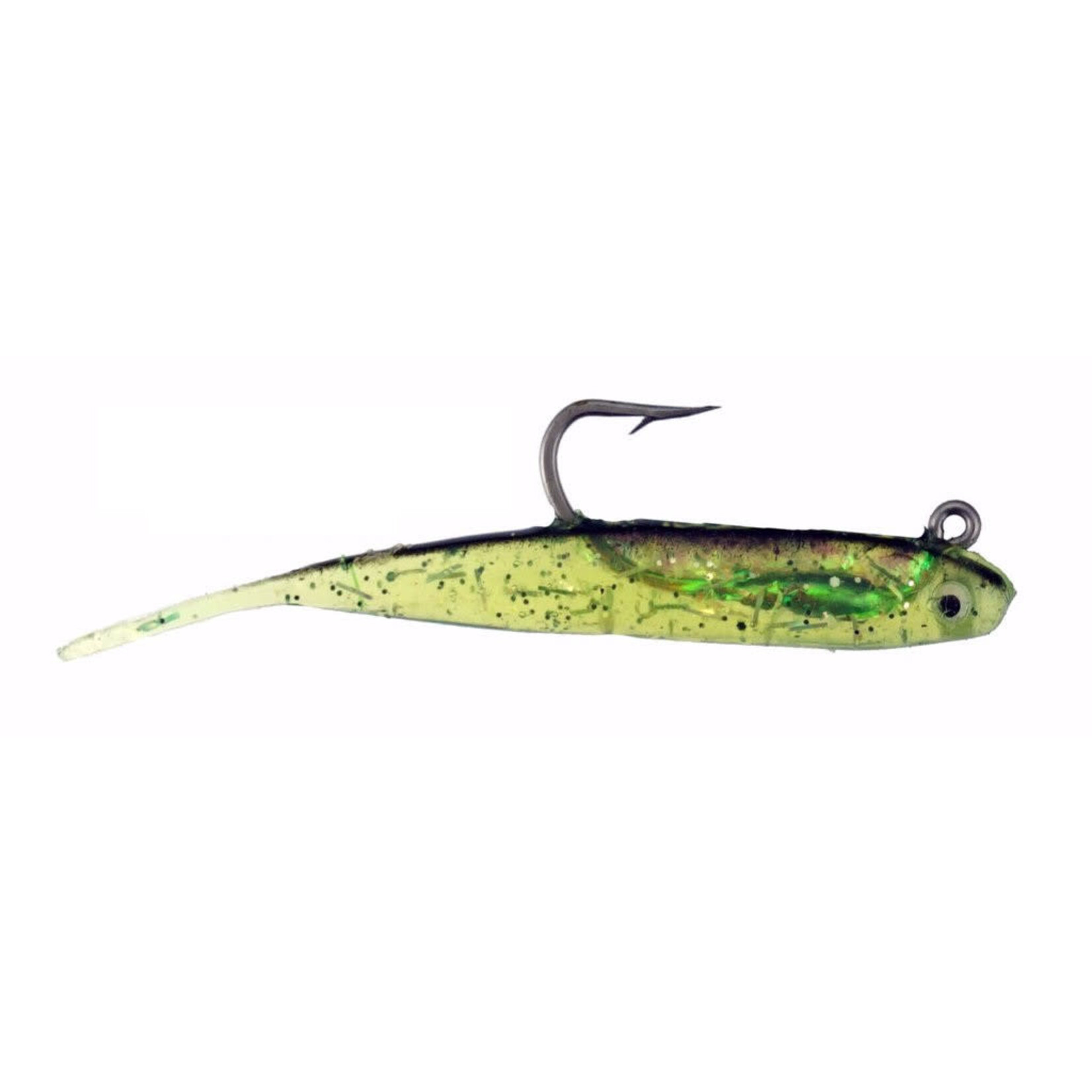 H&H H&H Glass Minnow Double Rig 1/4oz. Chart/Black