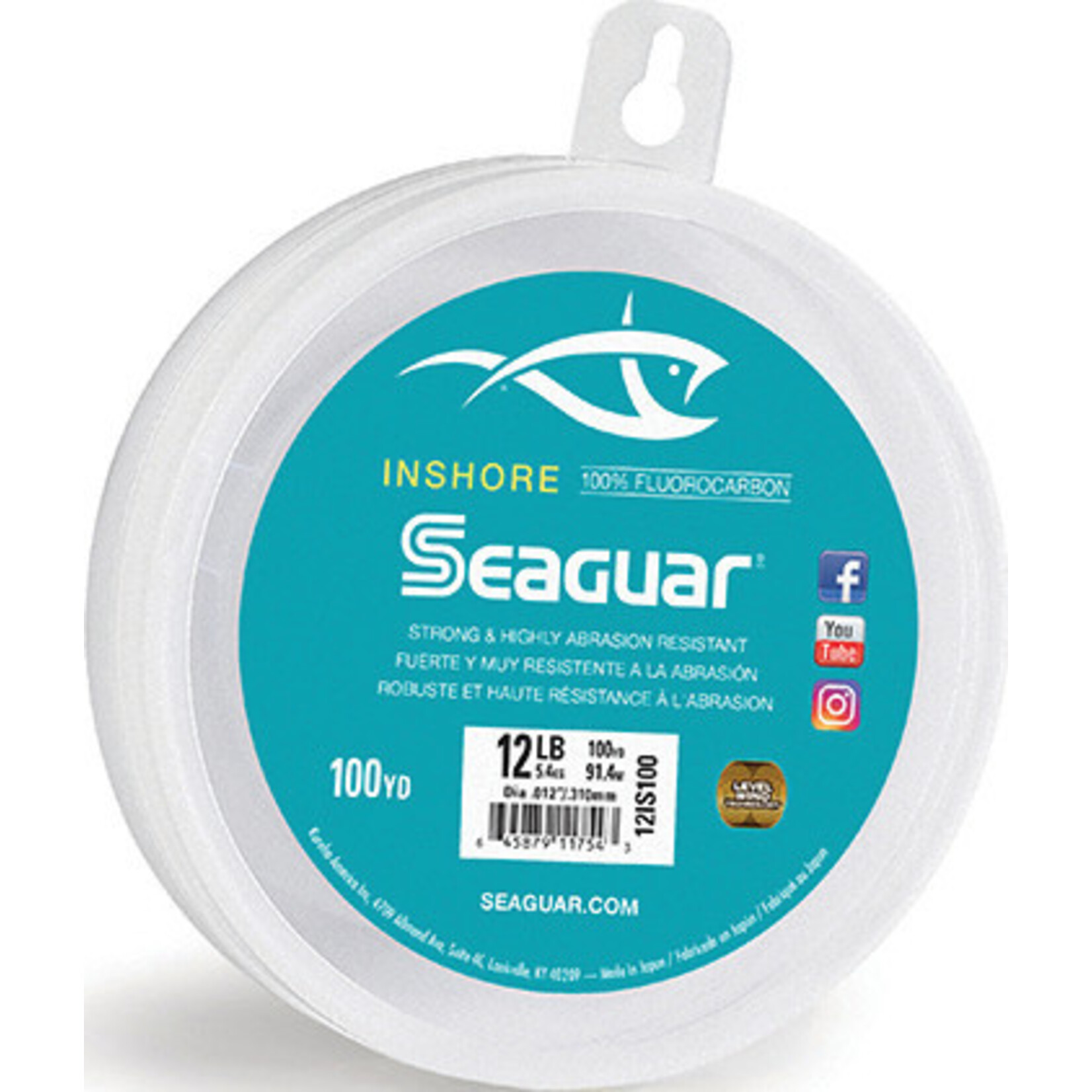 Seaguar Seaguar Inshore Fluorocarbon Leader 12lb 100yd