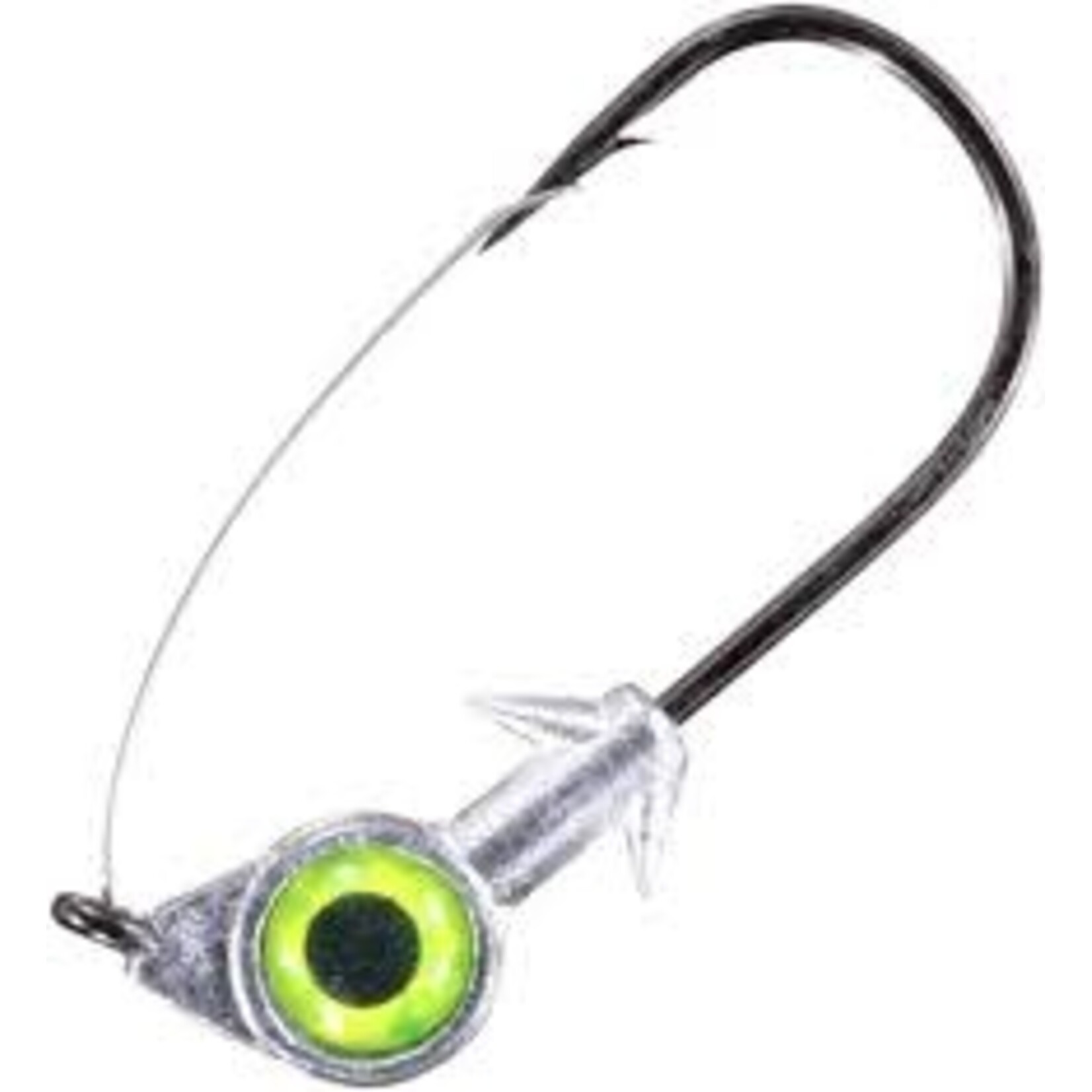 Z-Man Z-Man Weedless Eye Chartreuse 1/8oz Jig Head W/weed Guard