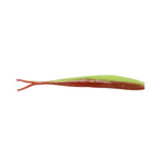 Catch Catch Livies 5" Black Label Jerkshad Soft Plastic Bait, 5pk Green/Red Reaper