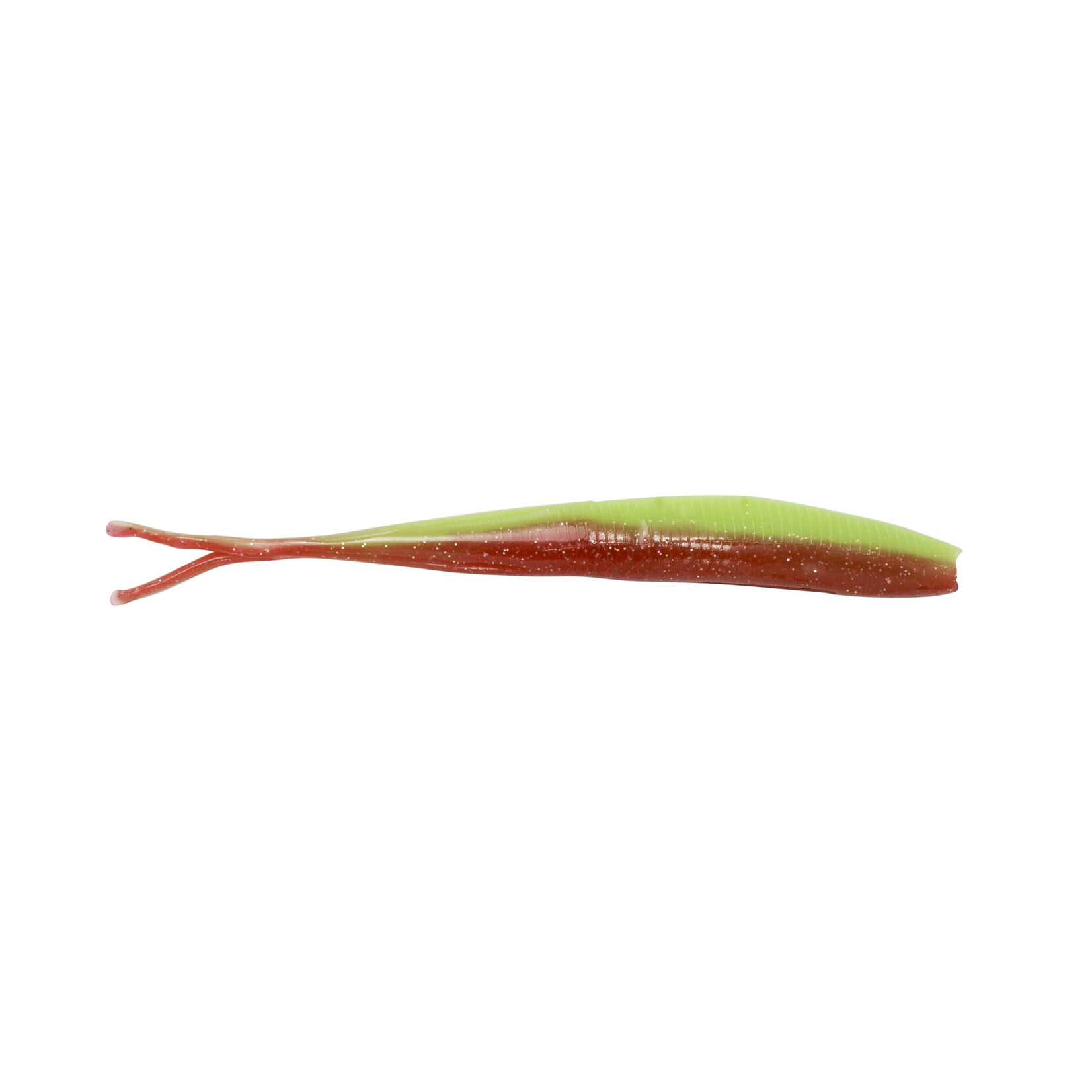 Catch Catch Livies 5" Black Label Jerkshad Soft Plastic Bait, 5pk Green/Red Reaper