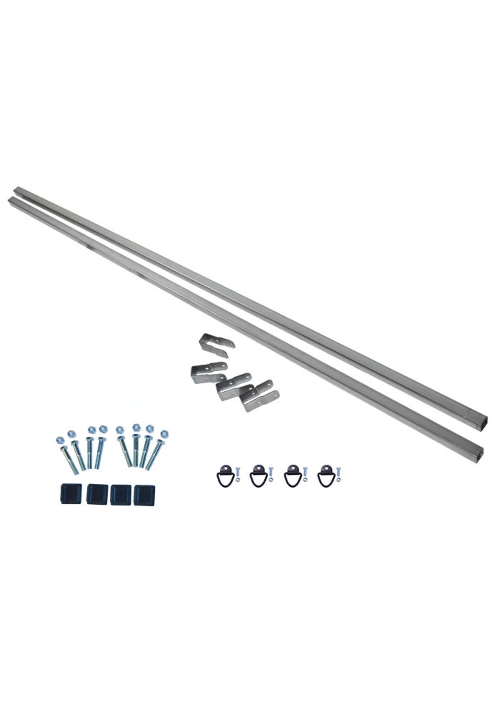 Malone Malone 78" HD 1.25" Galvanized Cross Bars w/mounting hardware, d-rings and end caps