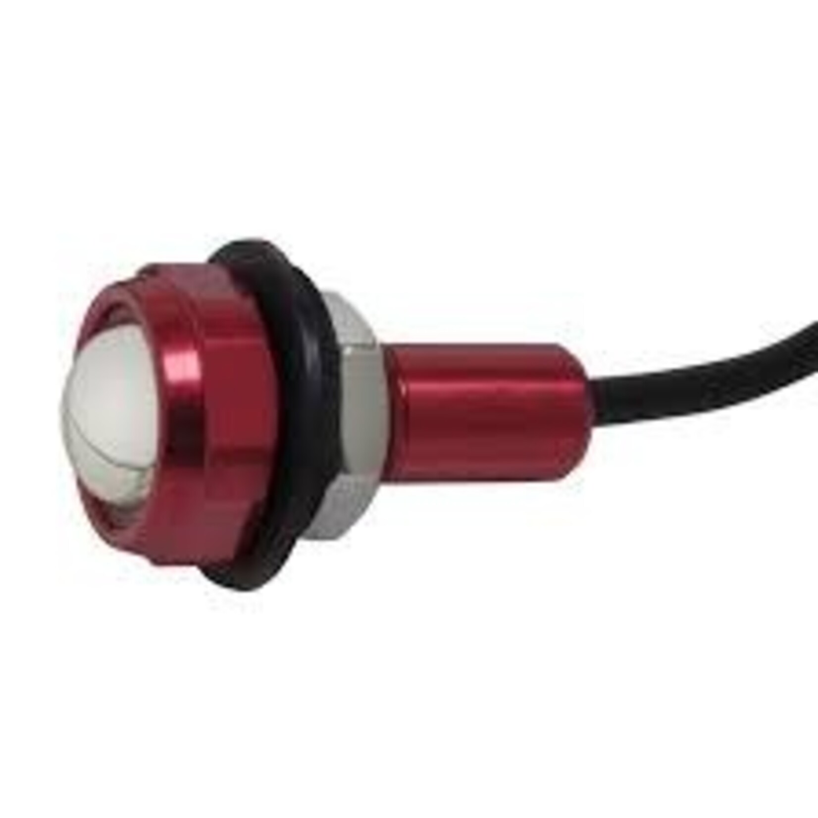 Yak-Power LED Button Light Kit-Red 2 piece