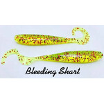 A.M. Fishing A.M. Fishing Curly Tail Jerkshad 4" Bleeding Shart