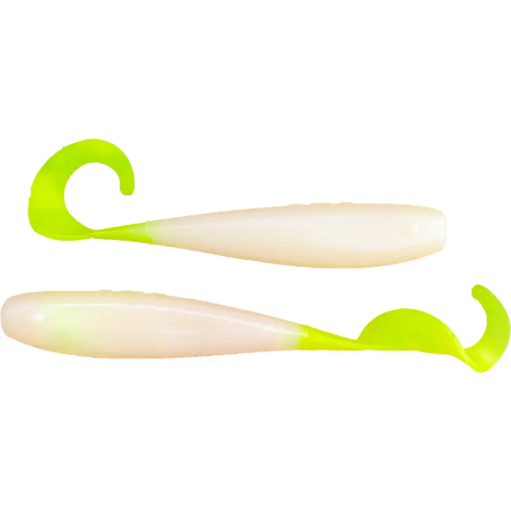 A.M. Fishing A.M. Fishing Curly Tail Jerkshad 4" Red Glow
