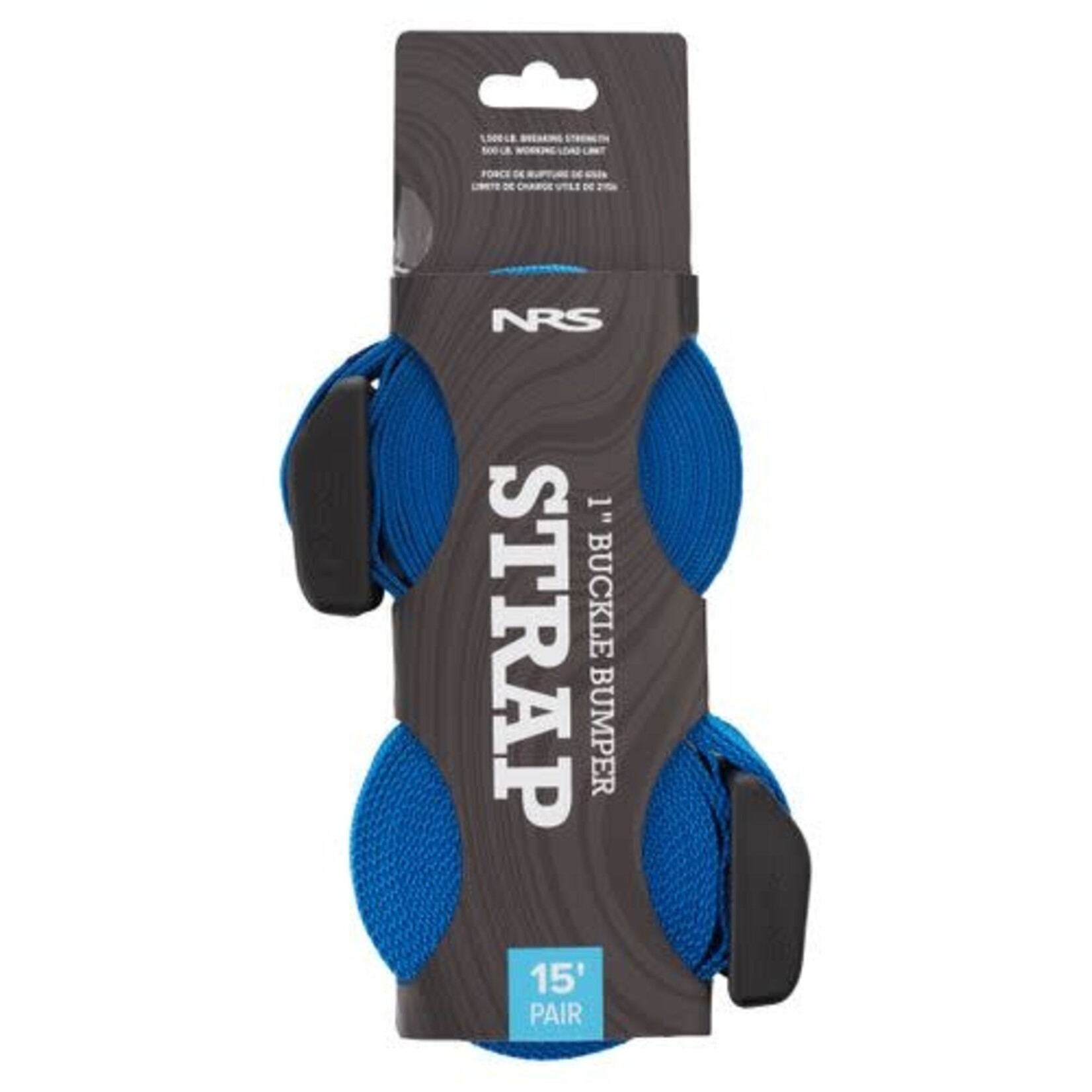 NRS NRS Buckle Bumper Straps Size: 15' Pair, Iconic Blue