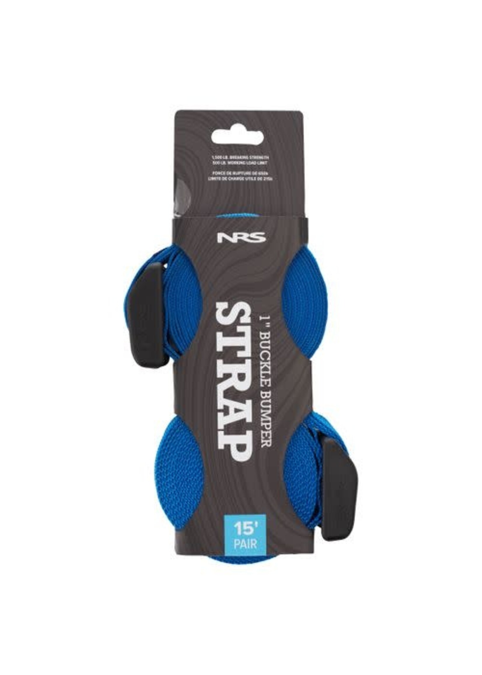 NRS NRS Buckle Bumper Straps Size: 15' Pair, Iconic Blue