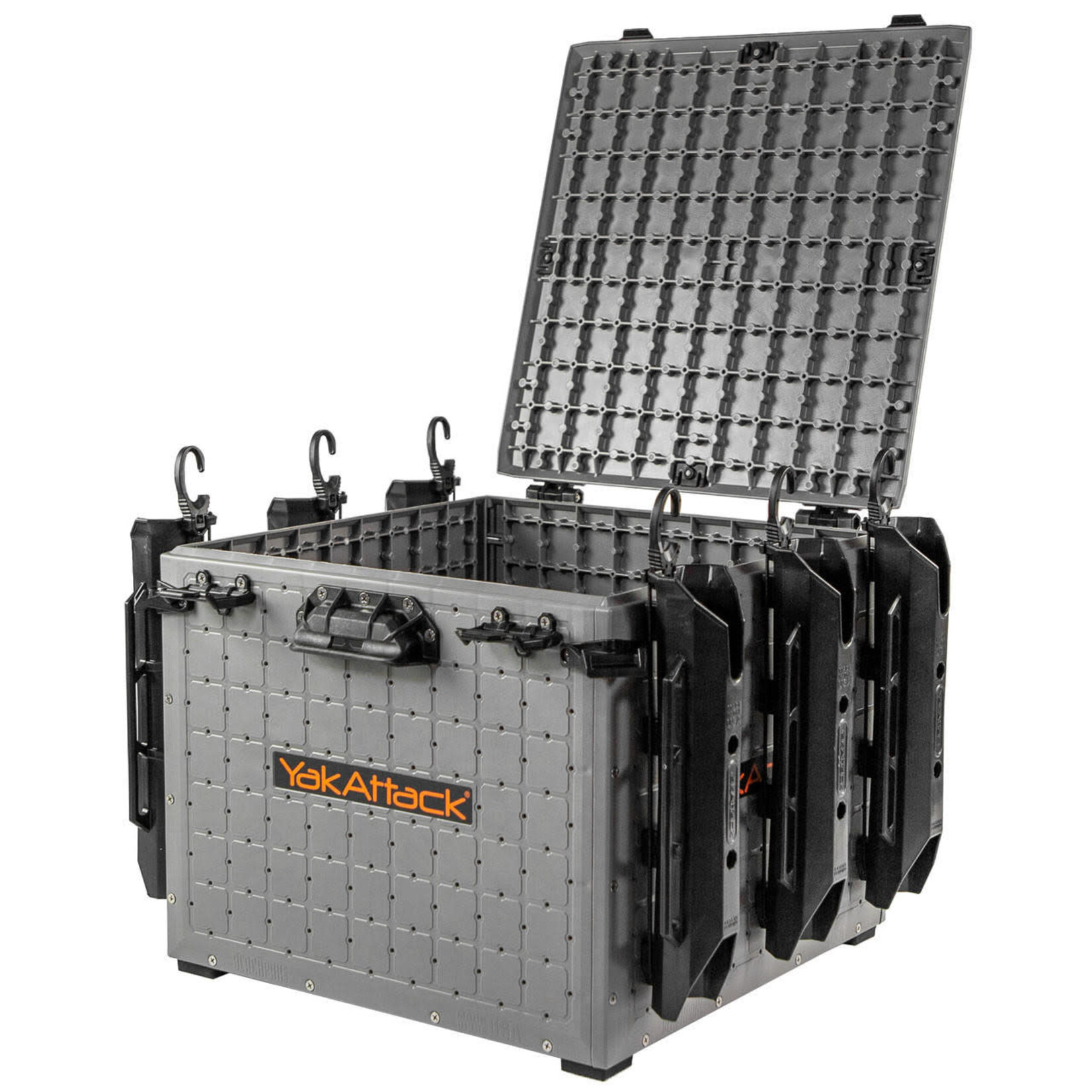 YakAttack YakAttack BlackPak Pro Kayak Fishing Crate - 16" x 16", Battleship Grey