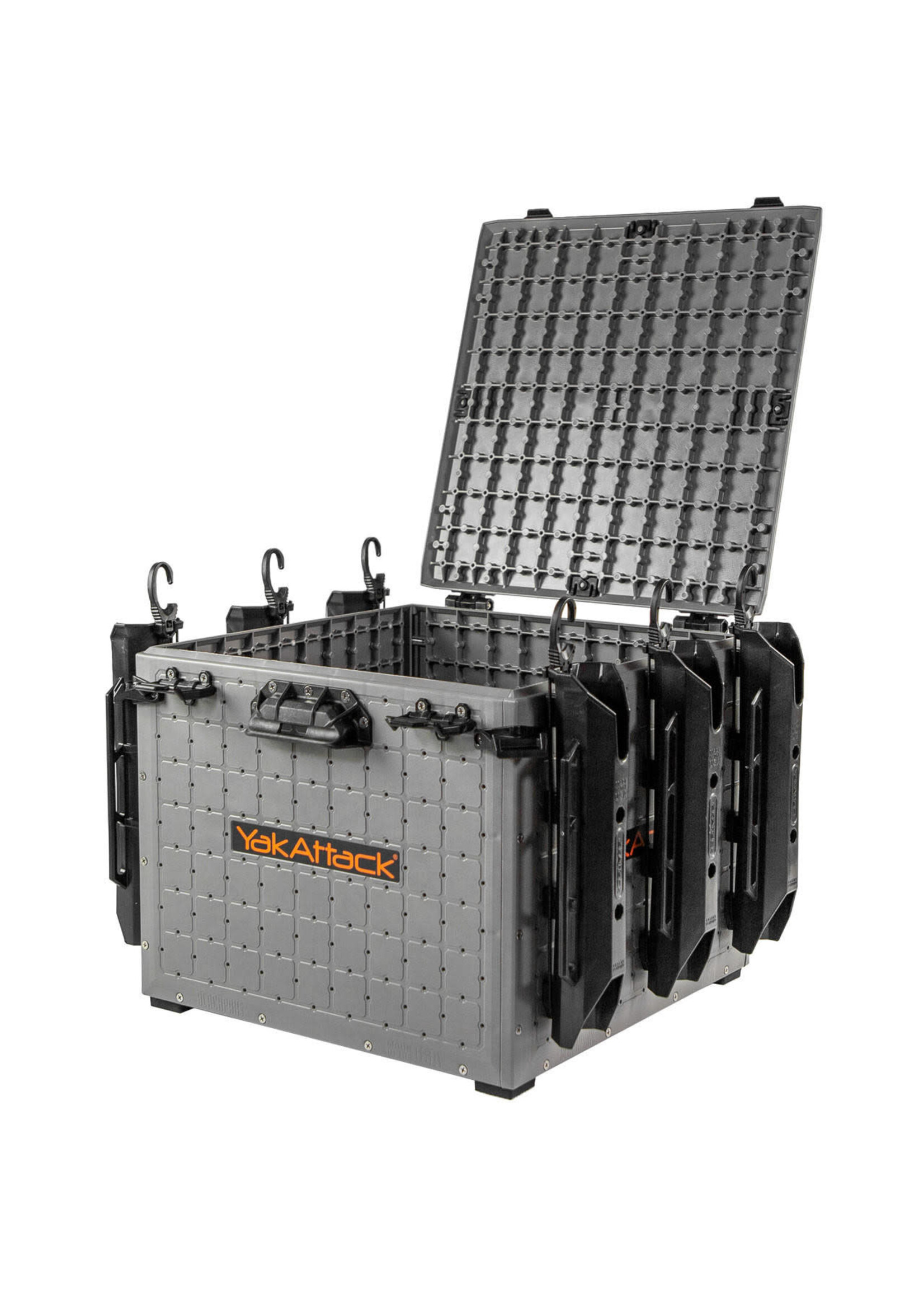 YakAttack YakAttack BlackPak Pro Kayak Fishing Crate - 16" x 16", Battleship Grey