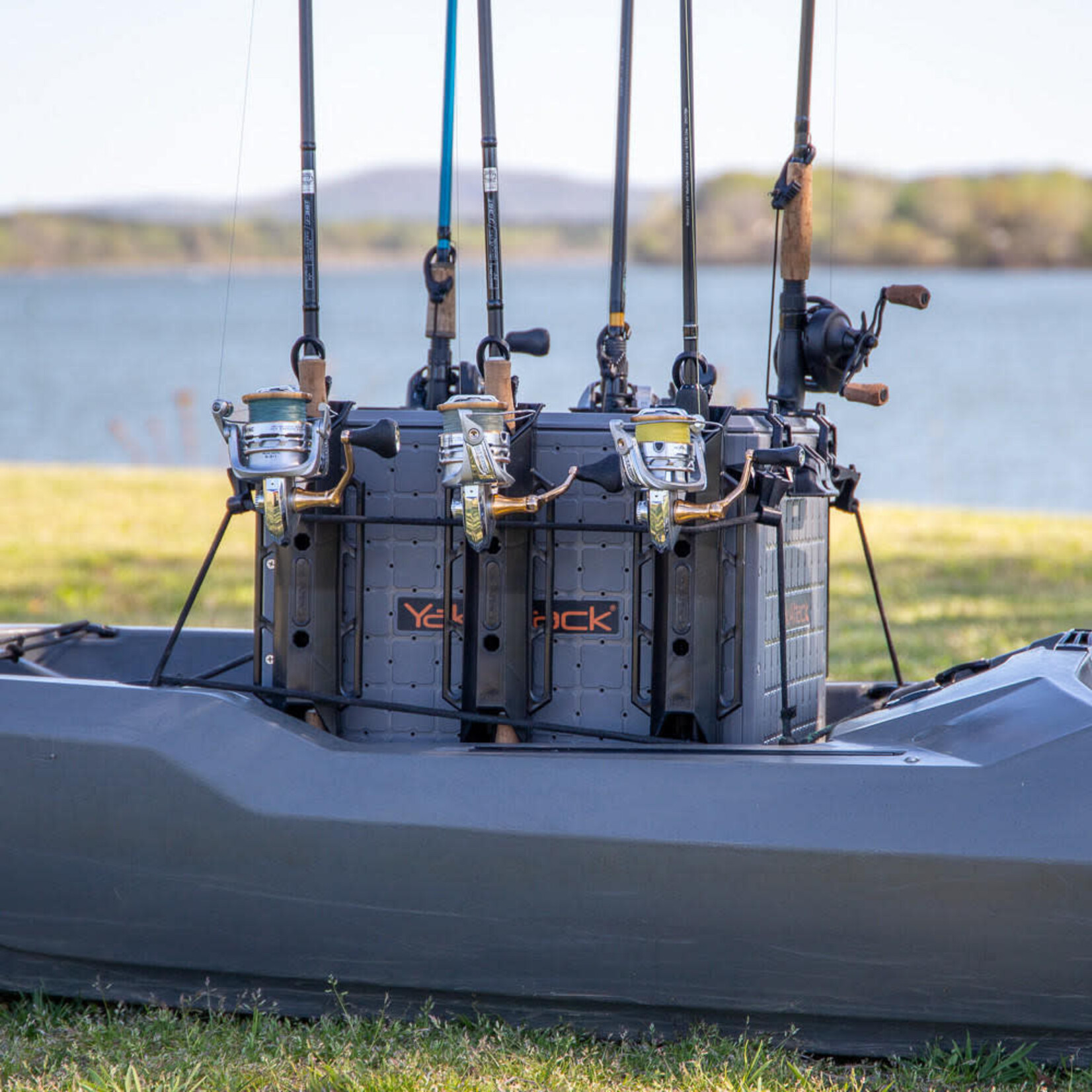 YakAttack YakAttack BlackPak Pro Kayak Fishing Crate - 16" x 16", Battleship Grey