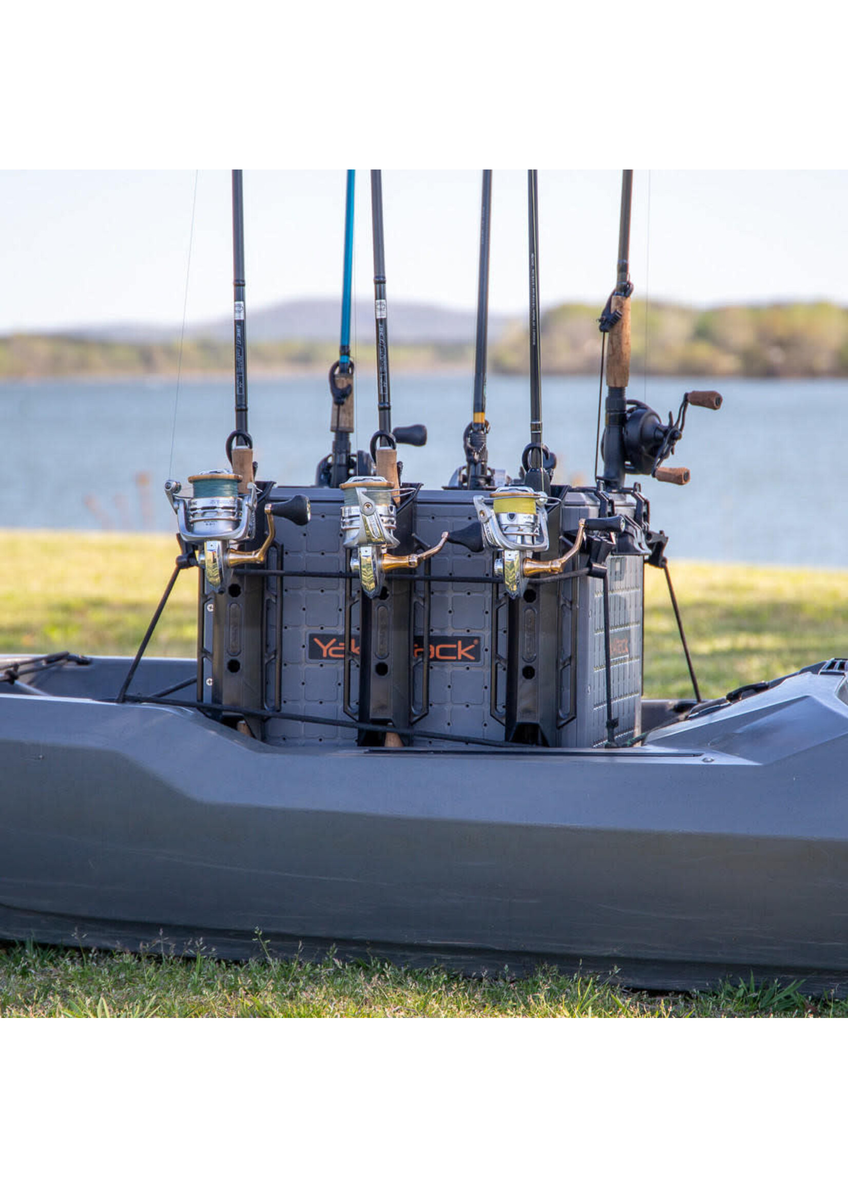YakAttack YakAttack BlackPak Pro Kayak Fishing Crate - 16" x 16", Battleship Grey