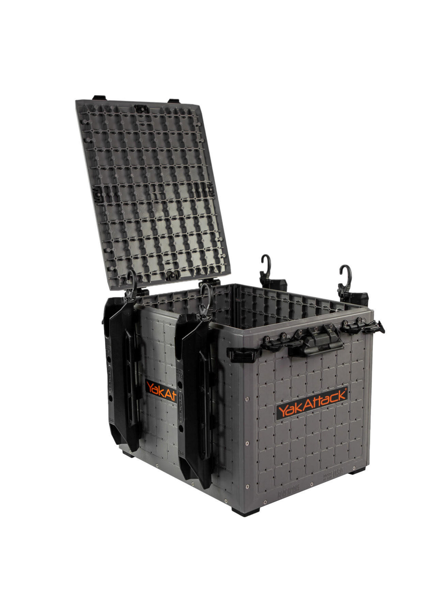 YakAttack YakAttack BlackPak Pro Kayak Fishing Crate - 16" x 16", Battleship Grey