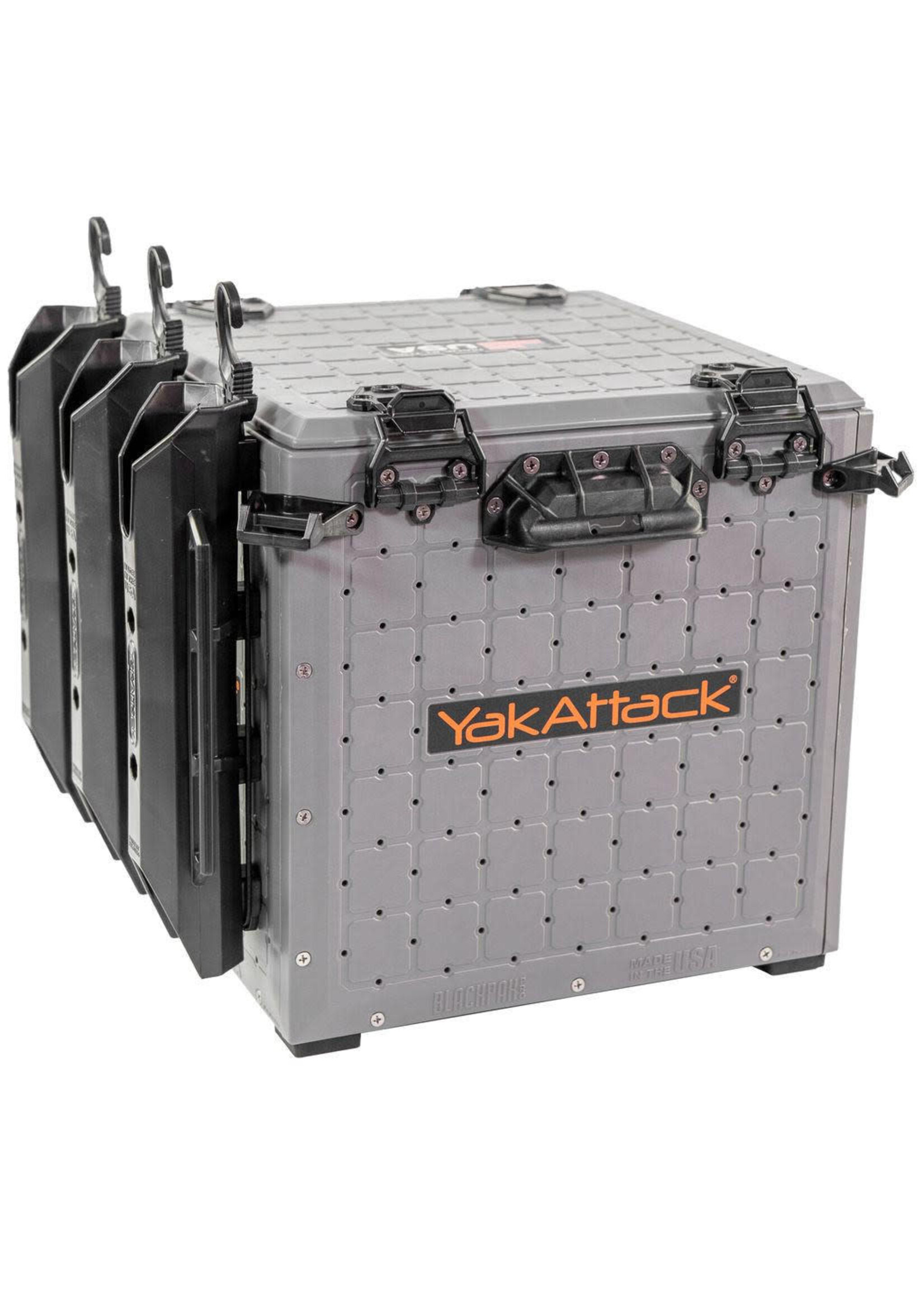 YakAttack YakAttack BlackPak Pro Kayak Fishing Crate - 13" x 13", Battleship Grey