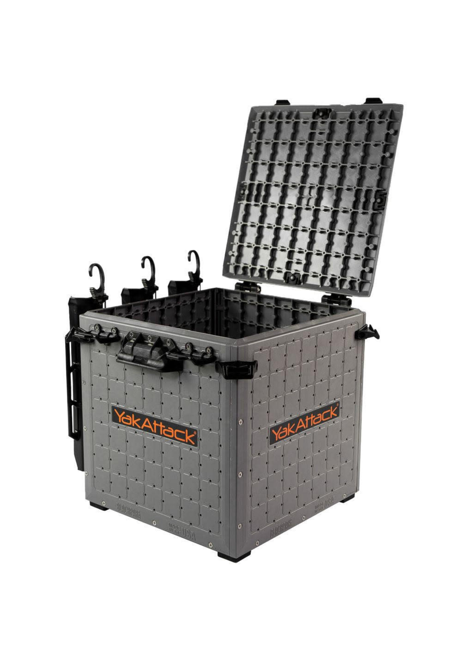 YakAttack YakAttack BlackPak Pro Kayak Fishing Crate - 13" x 13", Battleship Grey