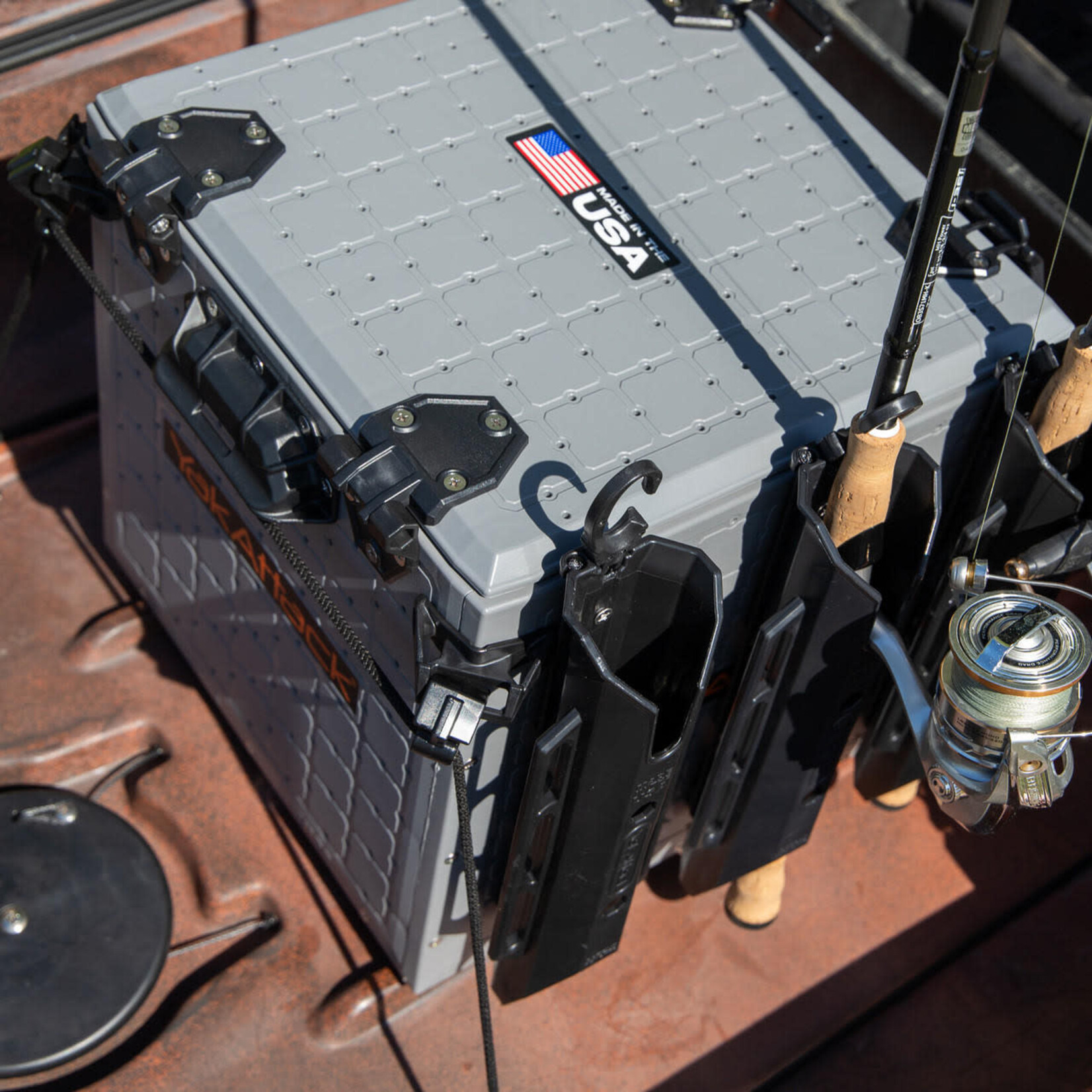 YakAttack YakAttack BlackPak Pro Kayak Fishing Crate - 13" x 13", Battleship Grey