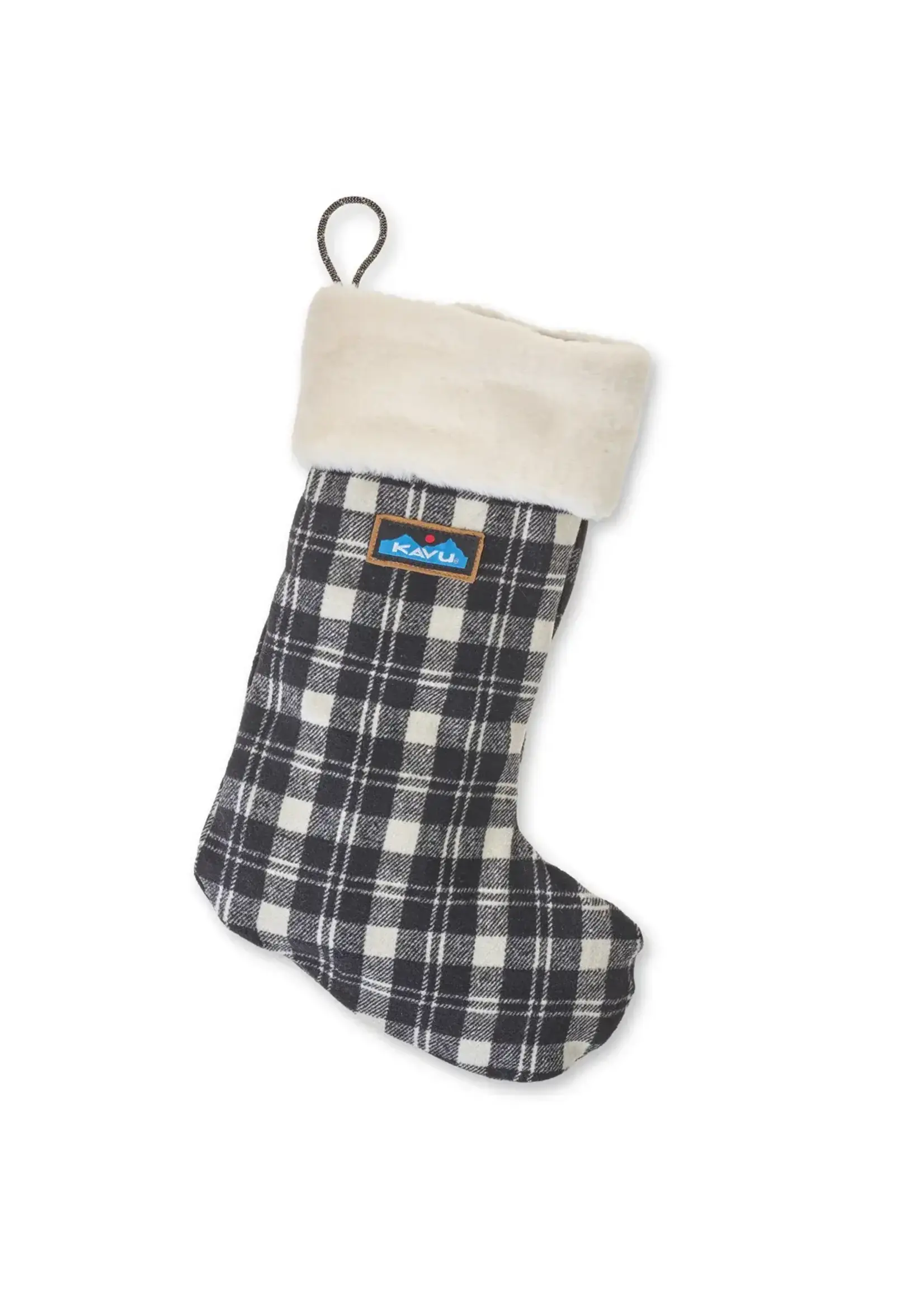 Kavu Plaid/Faux Fur Stocking Oatmeal