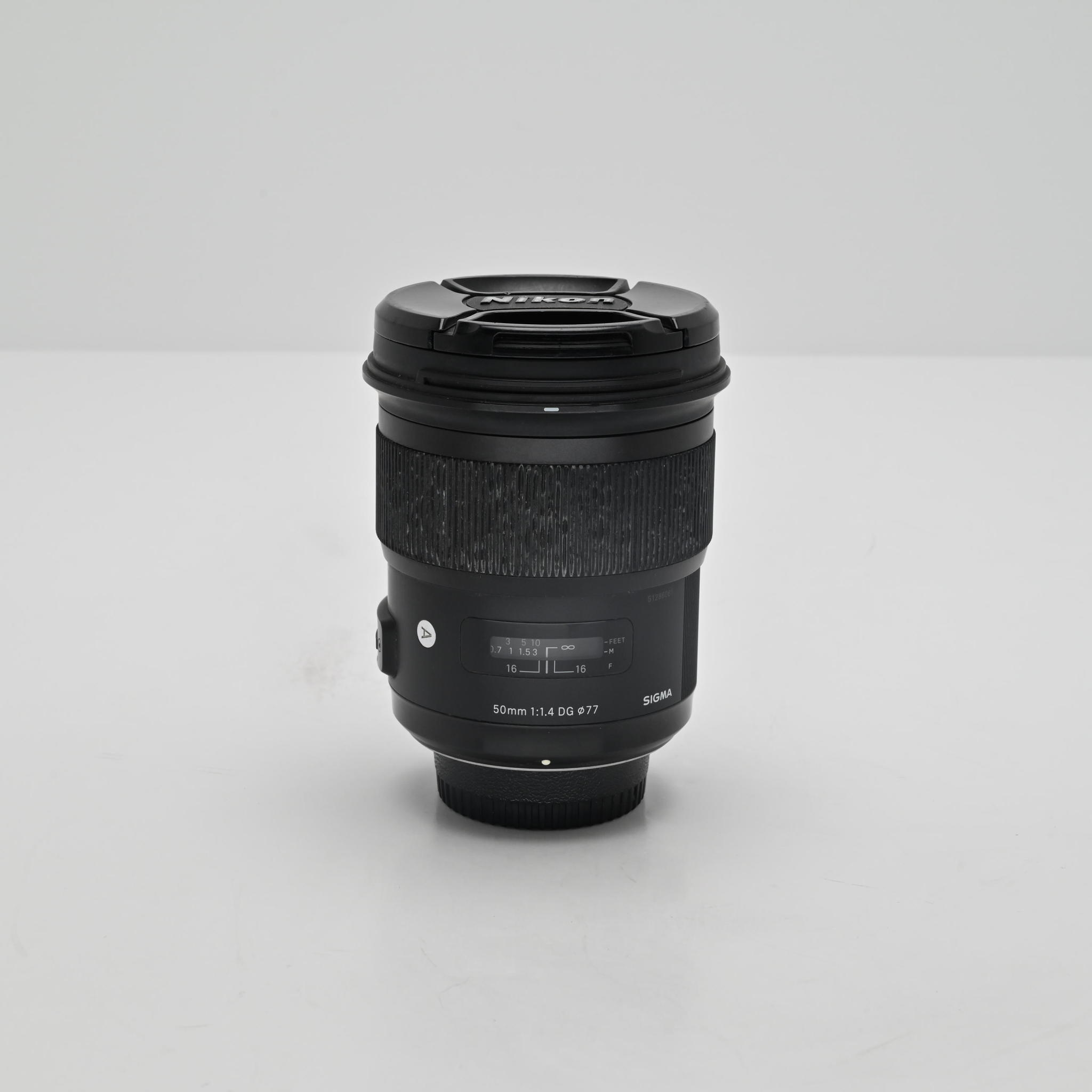 Used Sigma 50mm f/1.4 DG HSM Art Lens for Nikon F Used Sigma 50mm f/1.4 DG HSM Art Lens for Nikon F
