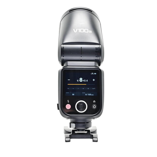 Used GODOX V100 Round Head Flash - Nikon