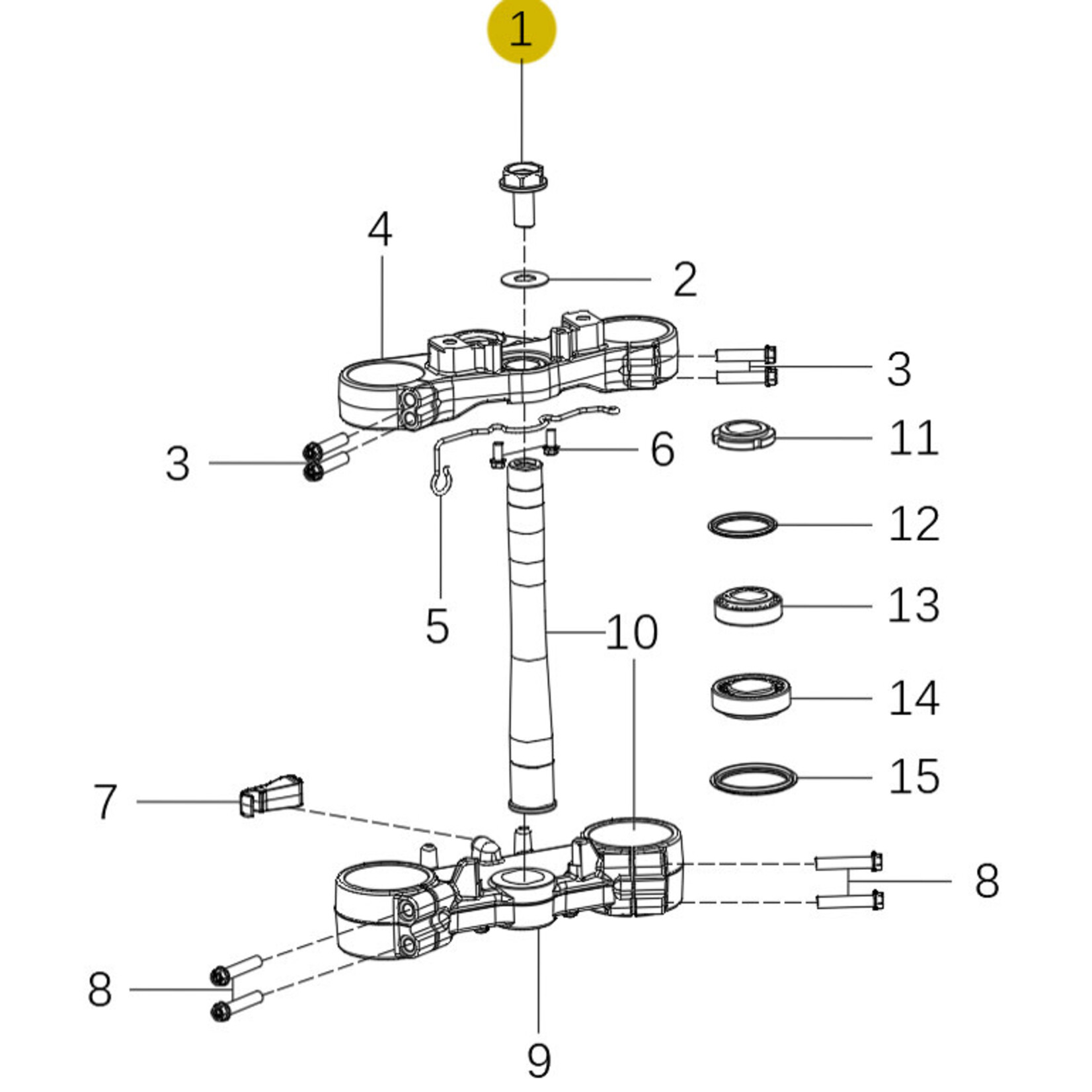 Kove Triple Clamp - 450 Rally Standard