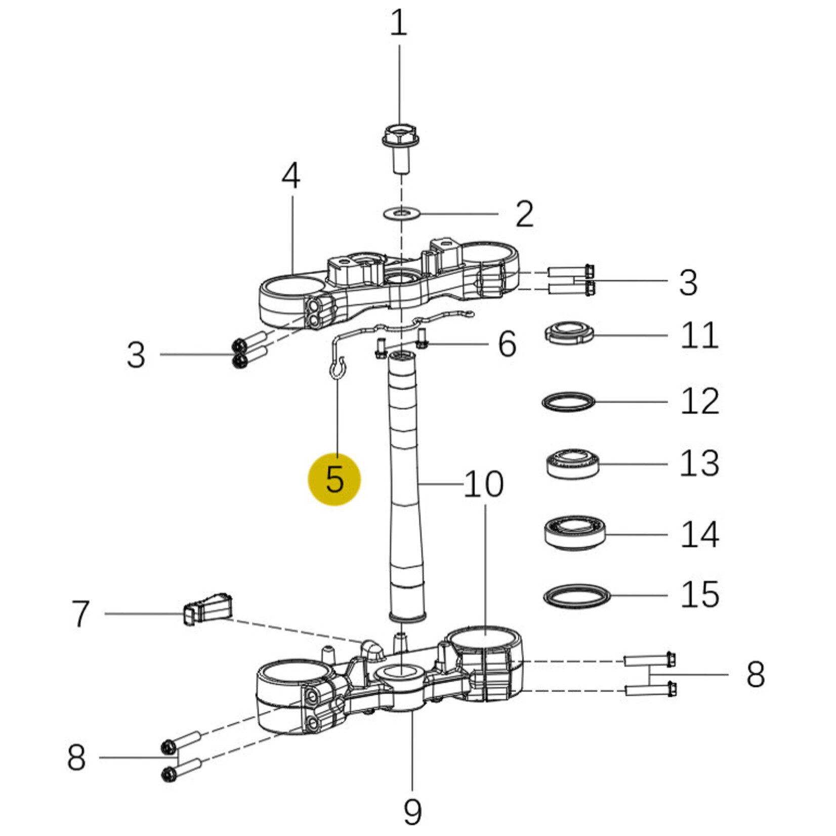 Kove Triple Clamp - 450 Rally Standard