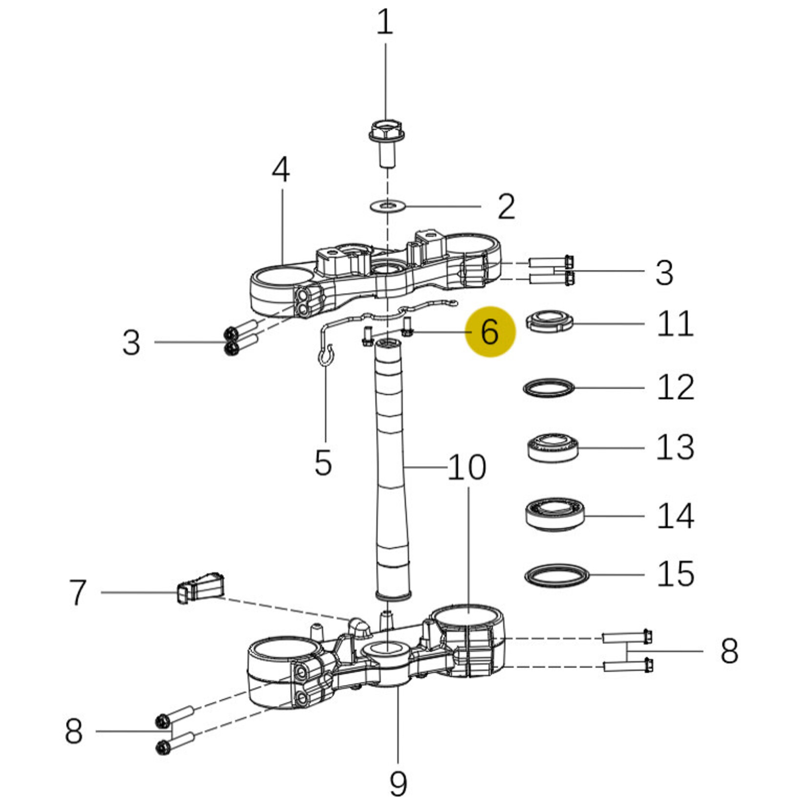 Kove Triple Clamp - 450 Rally Standard