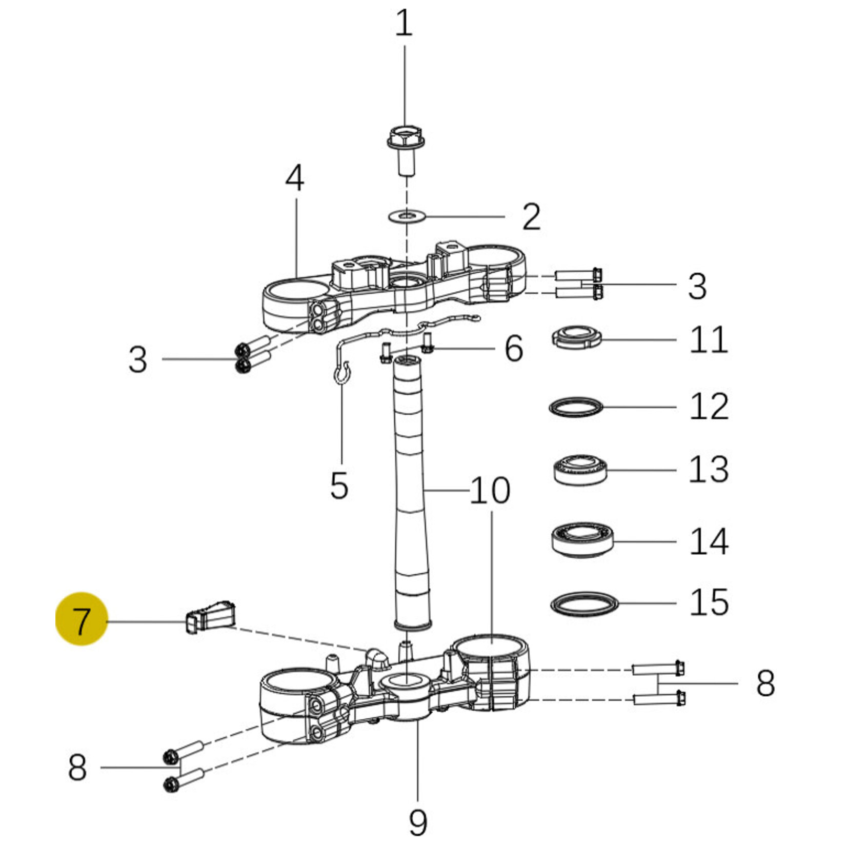 Kove Triple Clamp - 450 Rally Standard