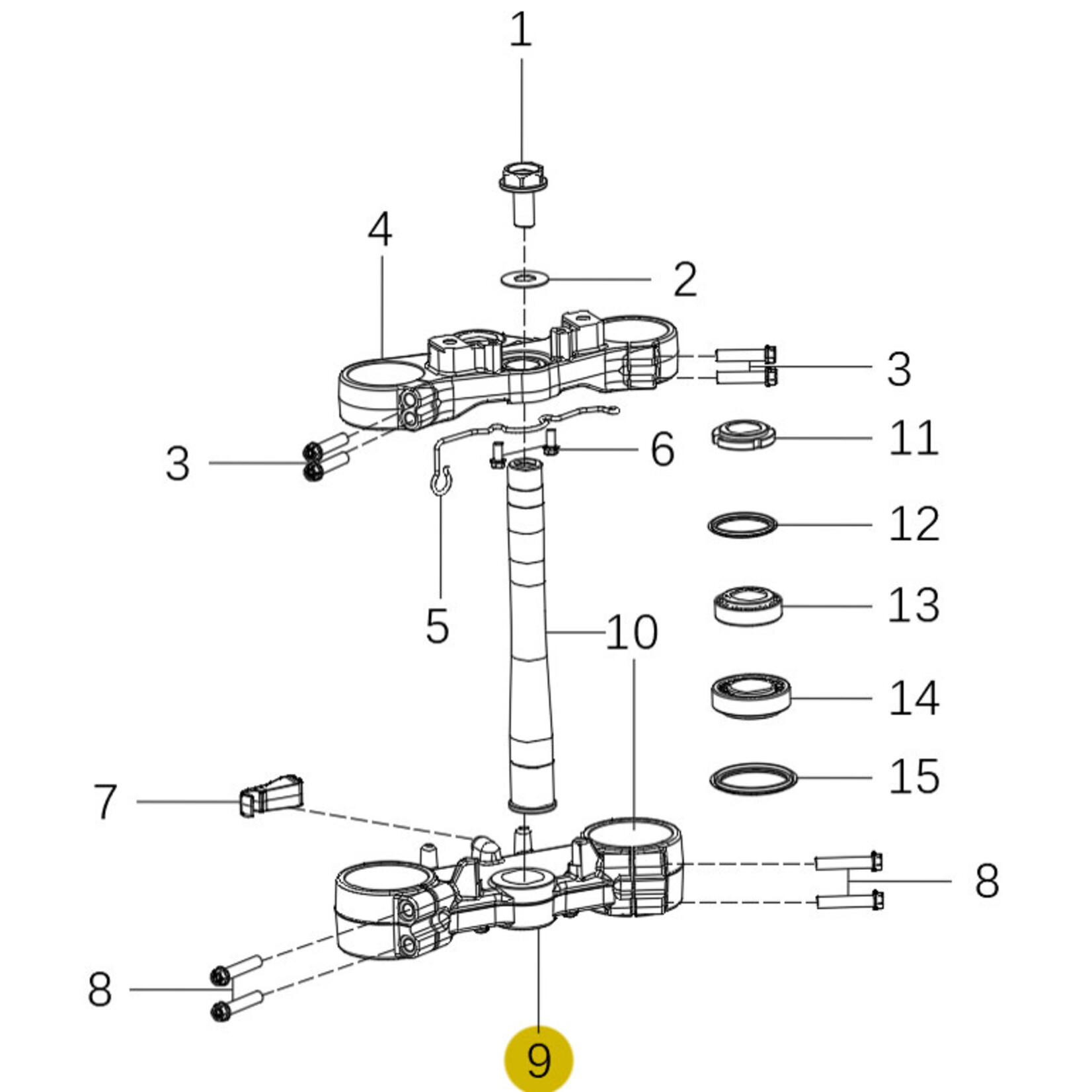 Kove Triple Clamp - 450 Rally Standard