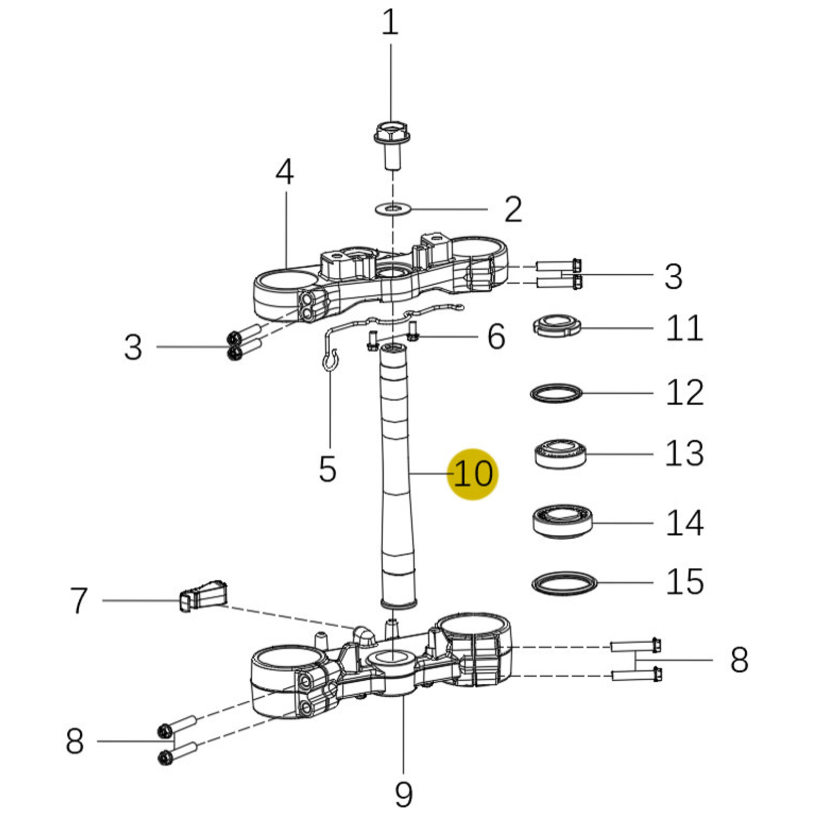 Kove Triple Clamp - 450 Rally Standard