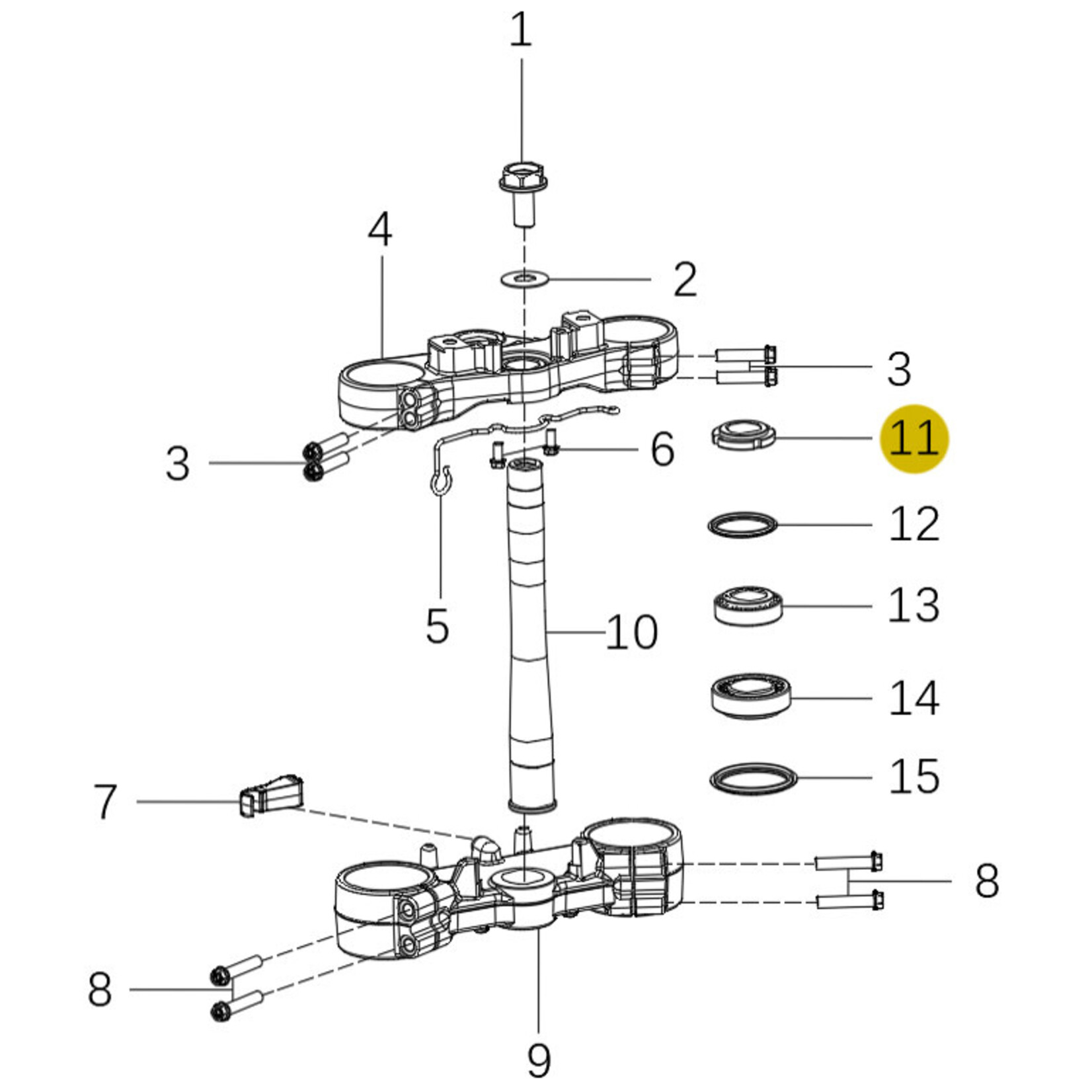 Kove Triple Clamp - 450 Rally Standard