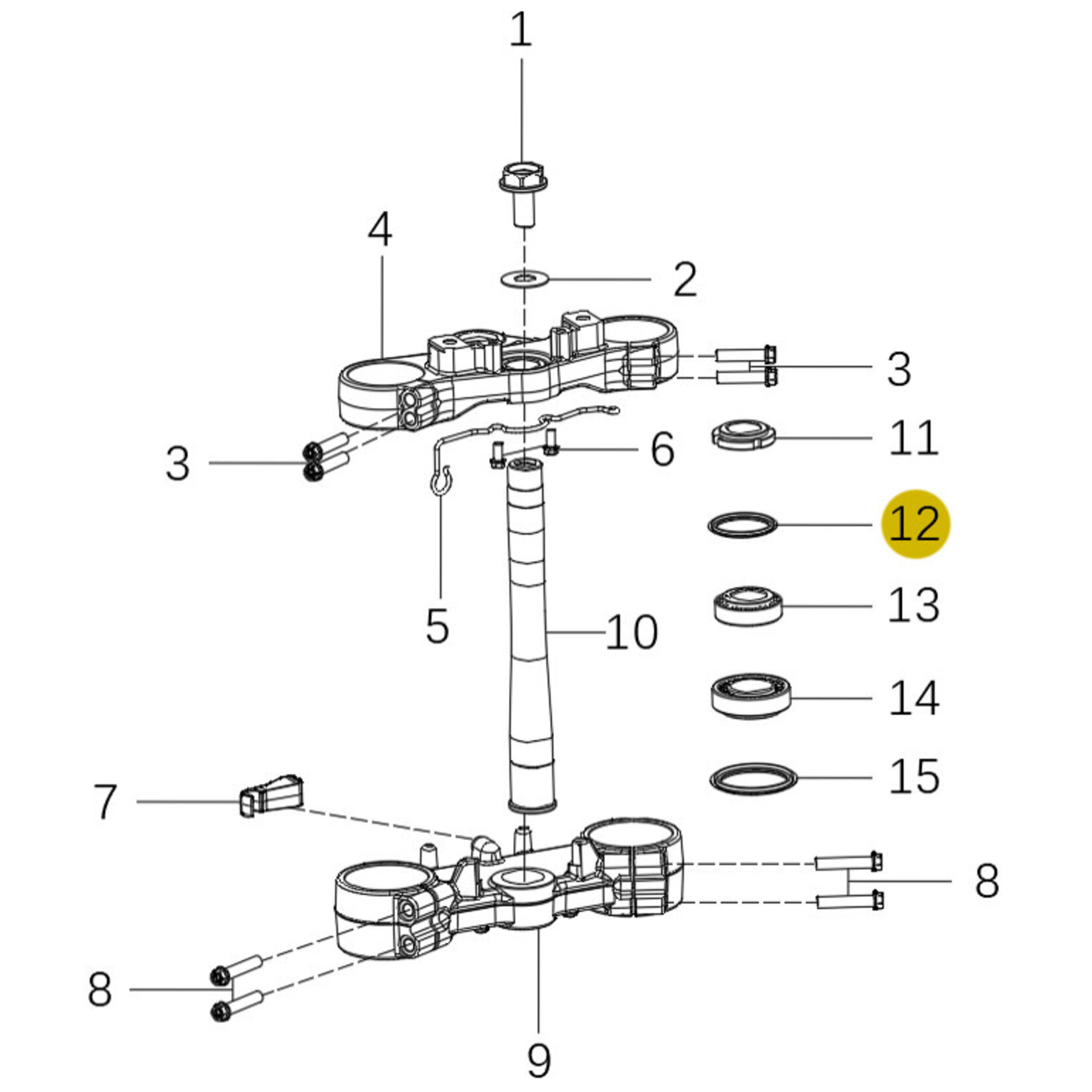 Kove Triple Clamp - 450 Rally Standard