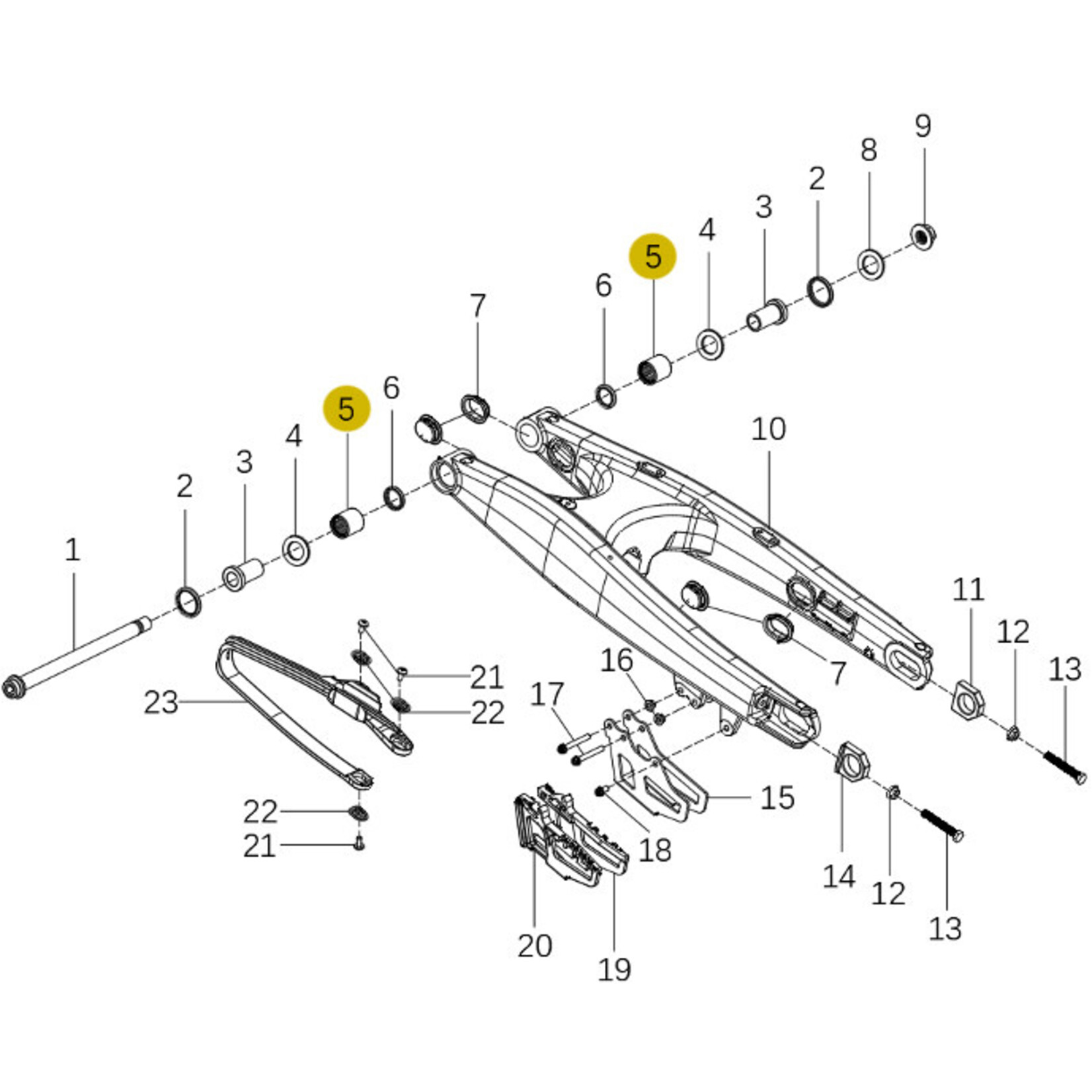 Kove Swingarm - 450 Rally Standard