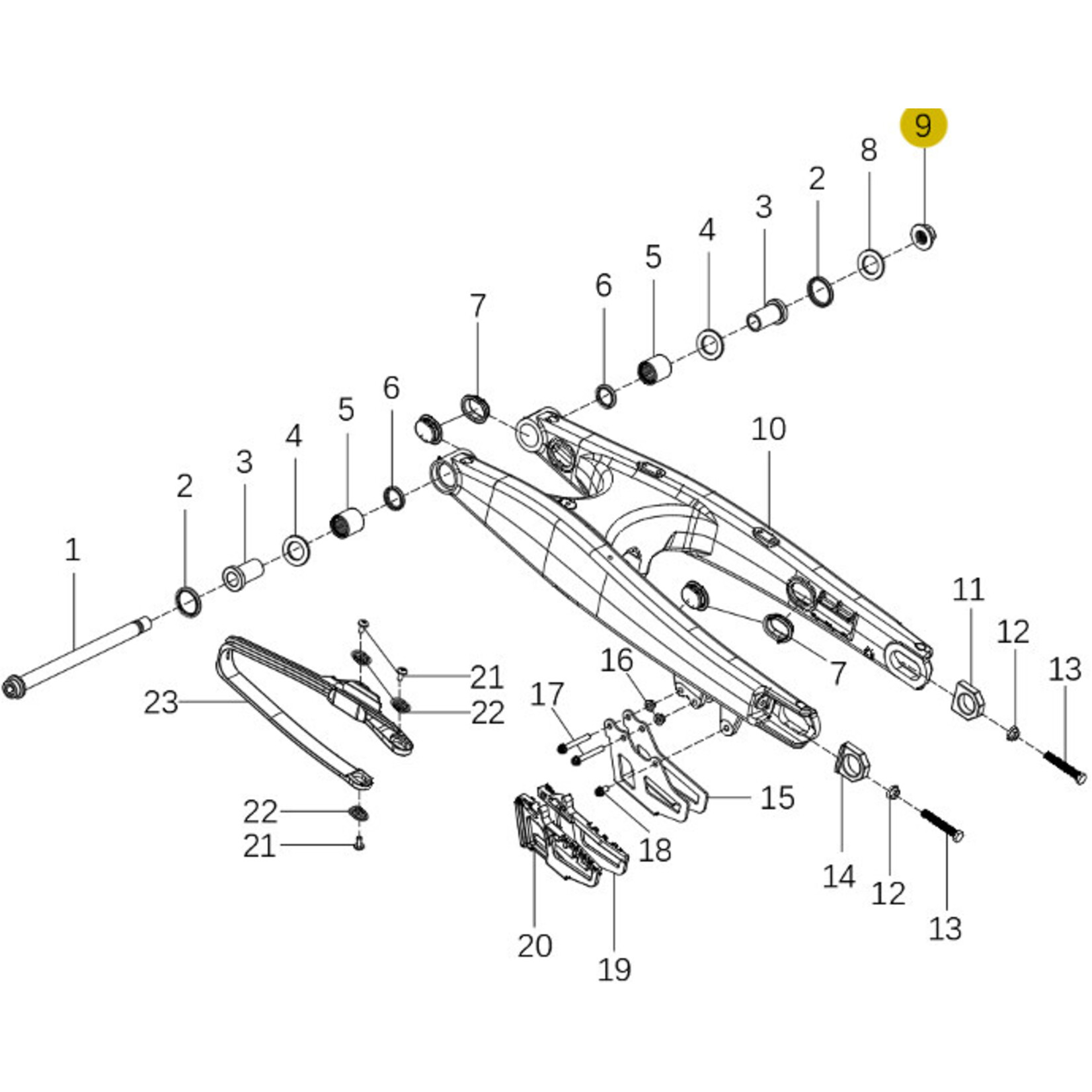 Kove Swingarm - 450 Rally Standard