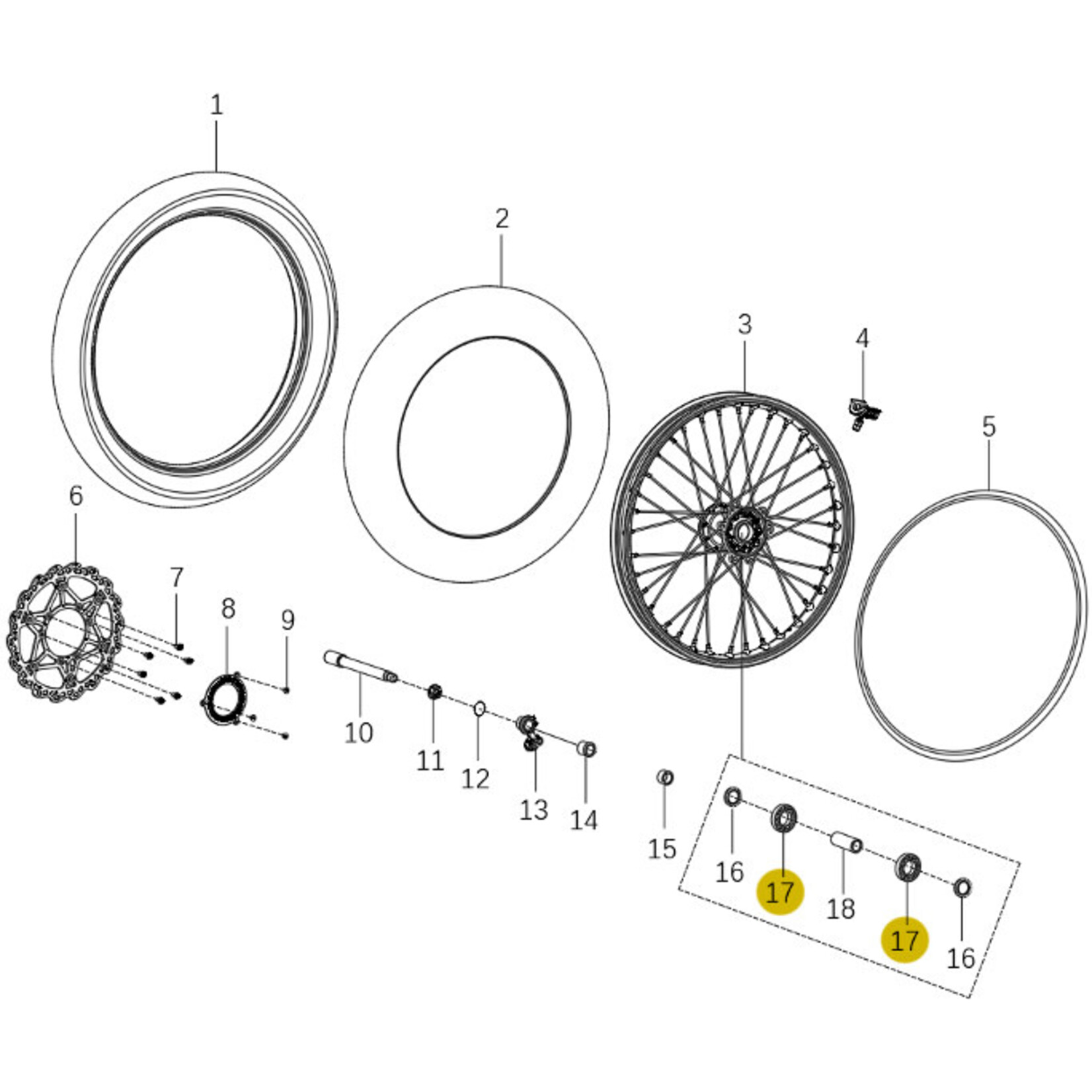 Kove Front Wheel - 450 Rally Standard