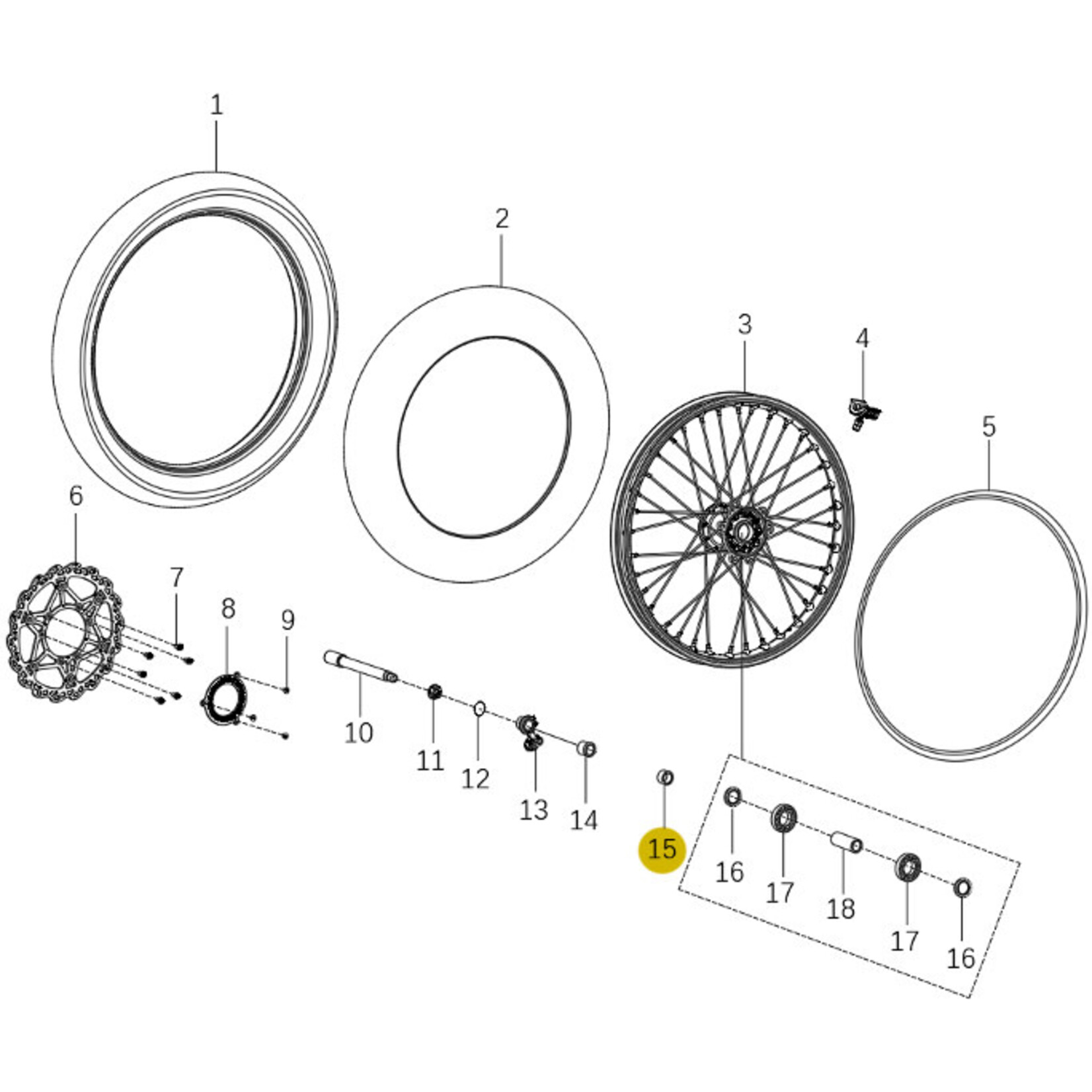 Kove Front Wheel - 450 Rally Standard