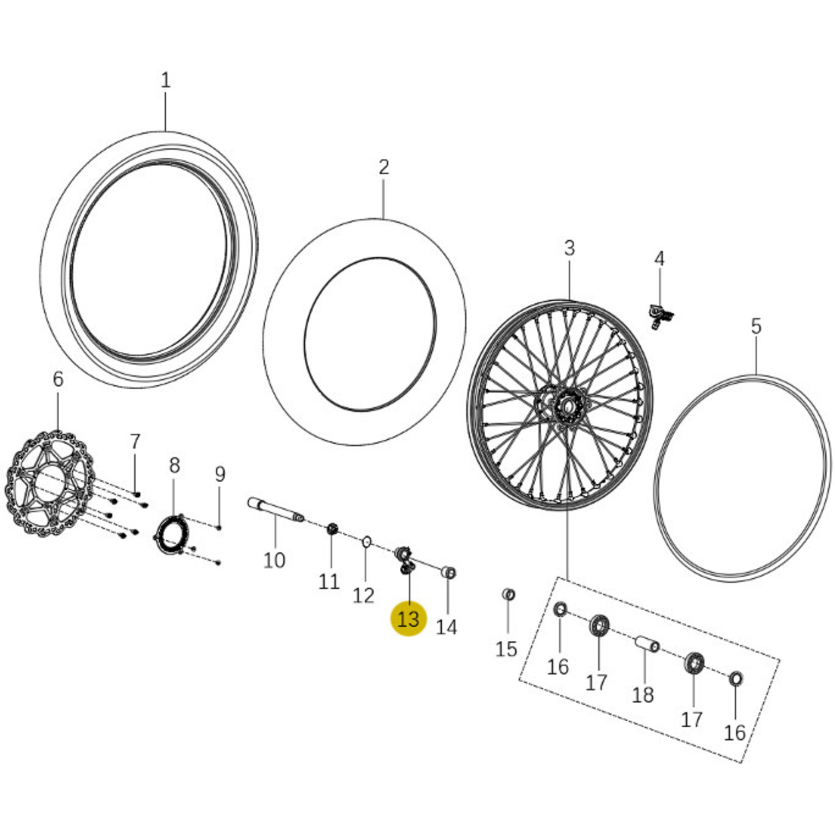 Kove Front Wheel - 450 Rally Standard