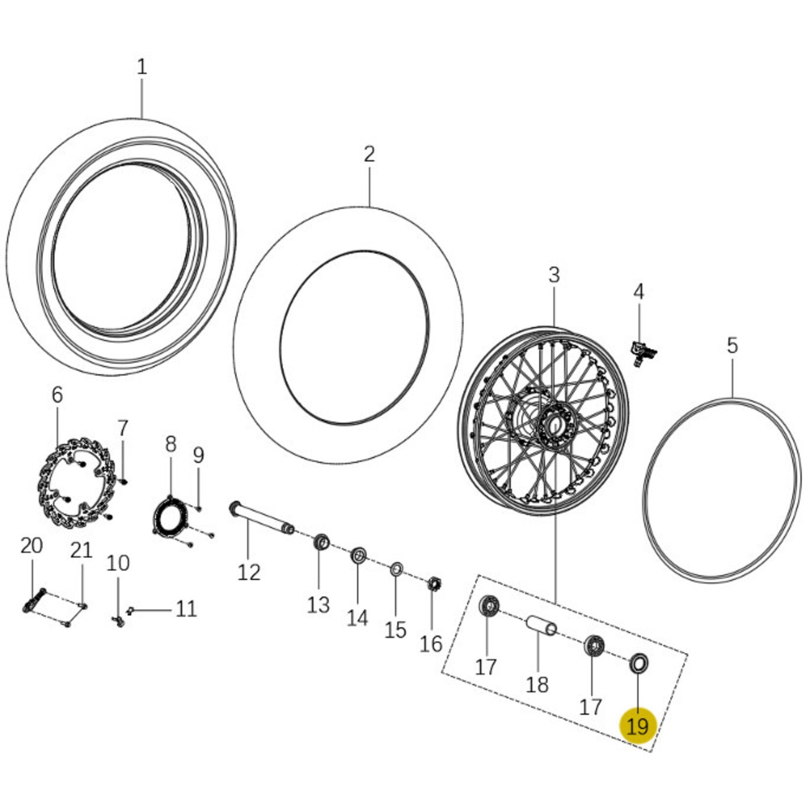 Kove Rear Wheel - 450 Rally Standard