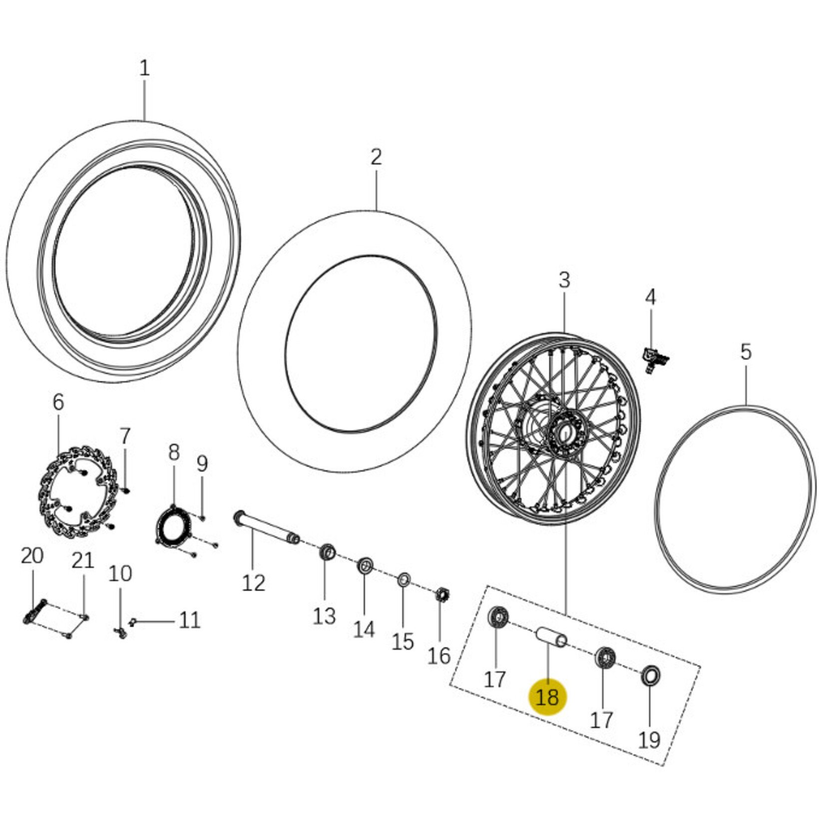 Kove Rear Wheel - 450 Rally Standard