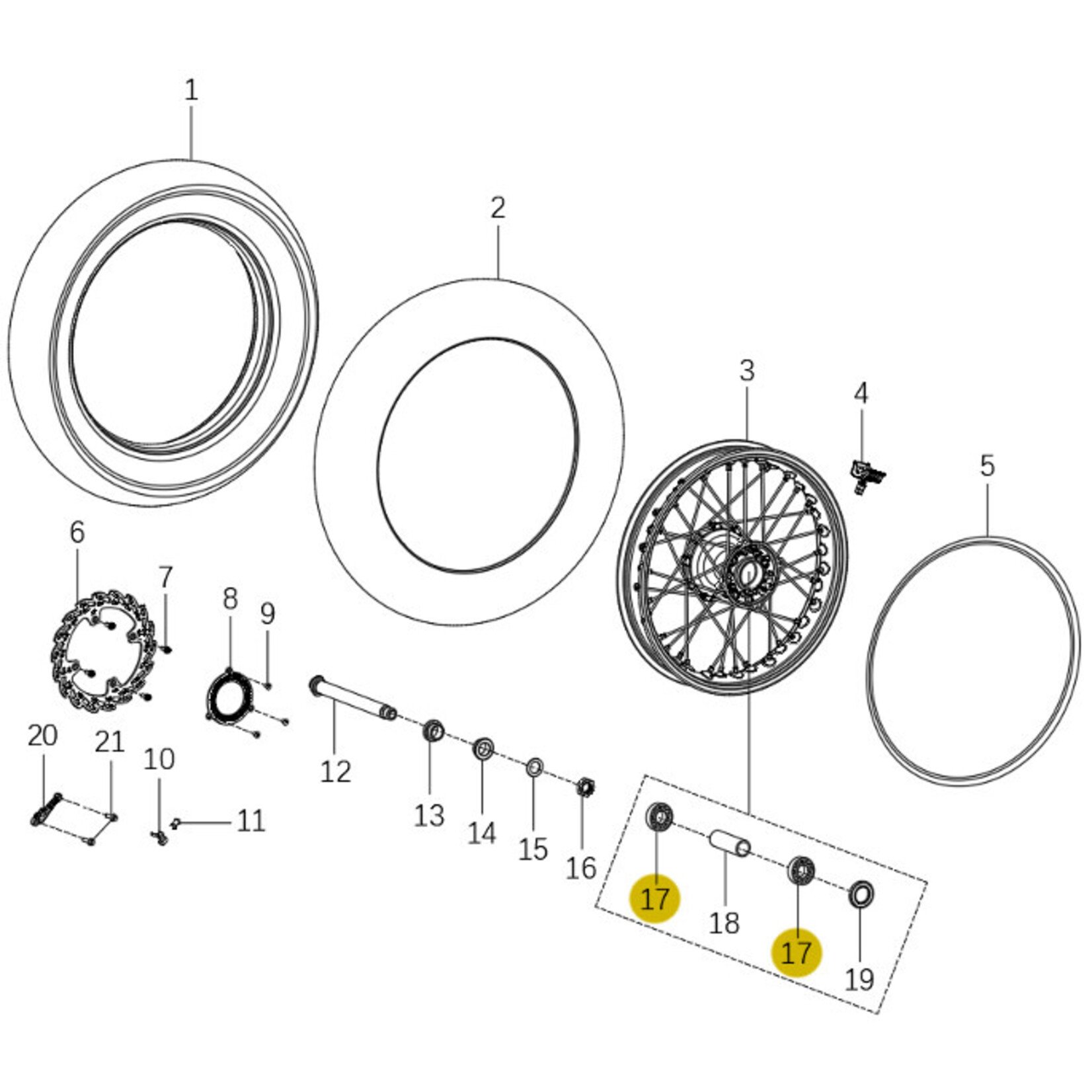 Kove Rear Wheel - 450 Rally Standard