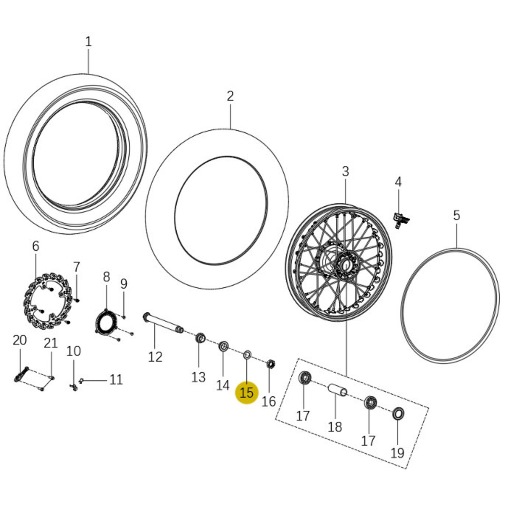 Kove Rear Wheel - 450 Rally Standard