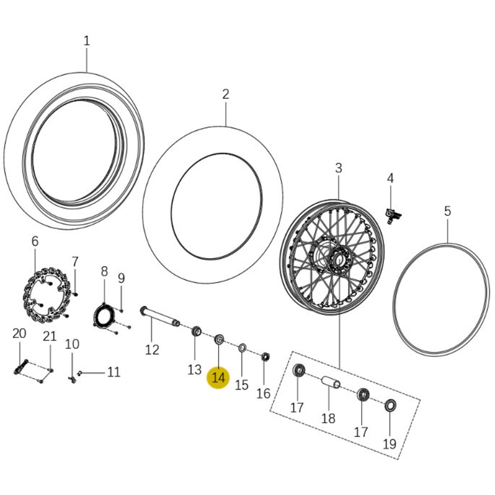 Kove Rear Wheel - 450 Rally Standard