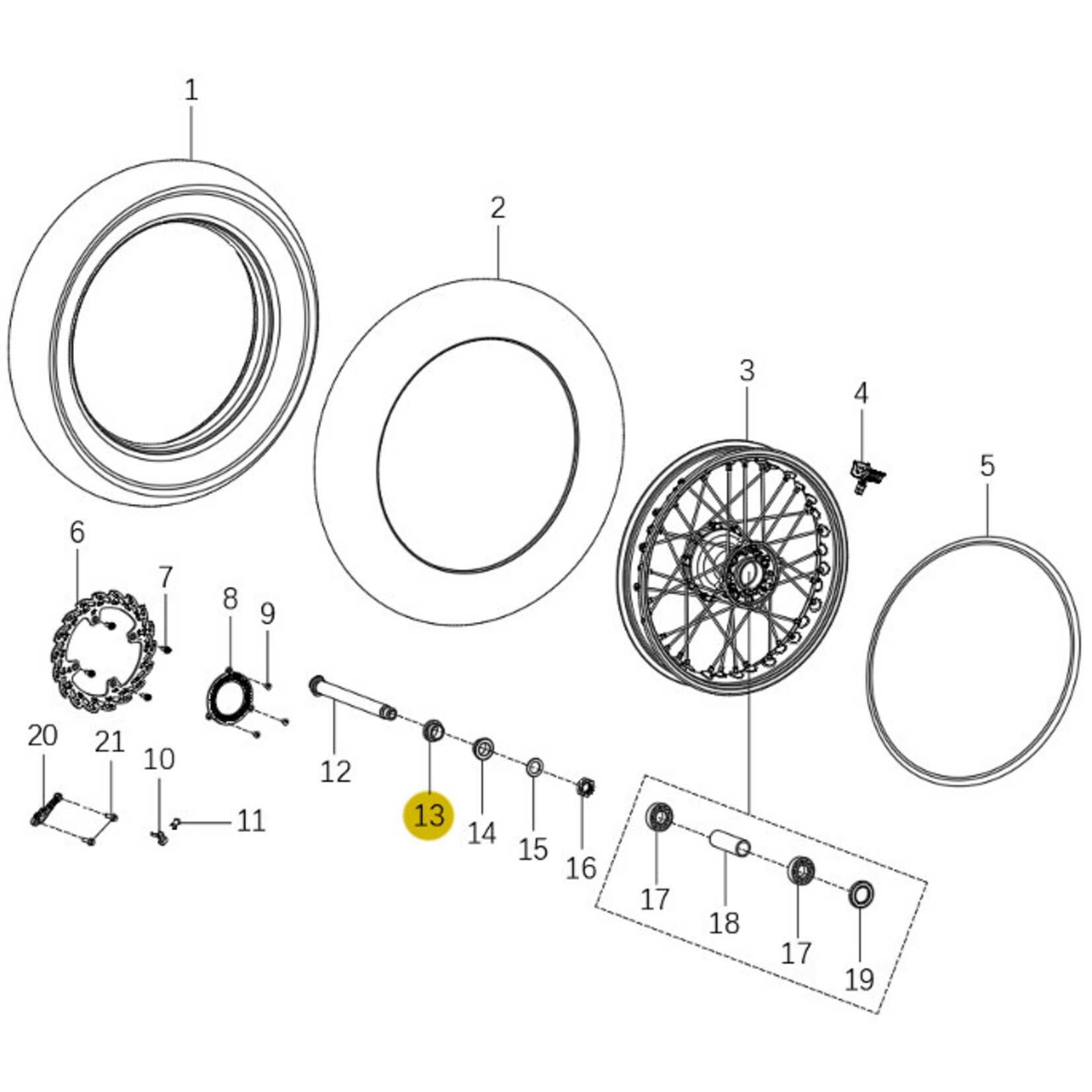 Kove Rear Wheel - 450 Rally Standard