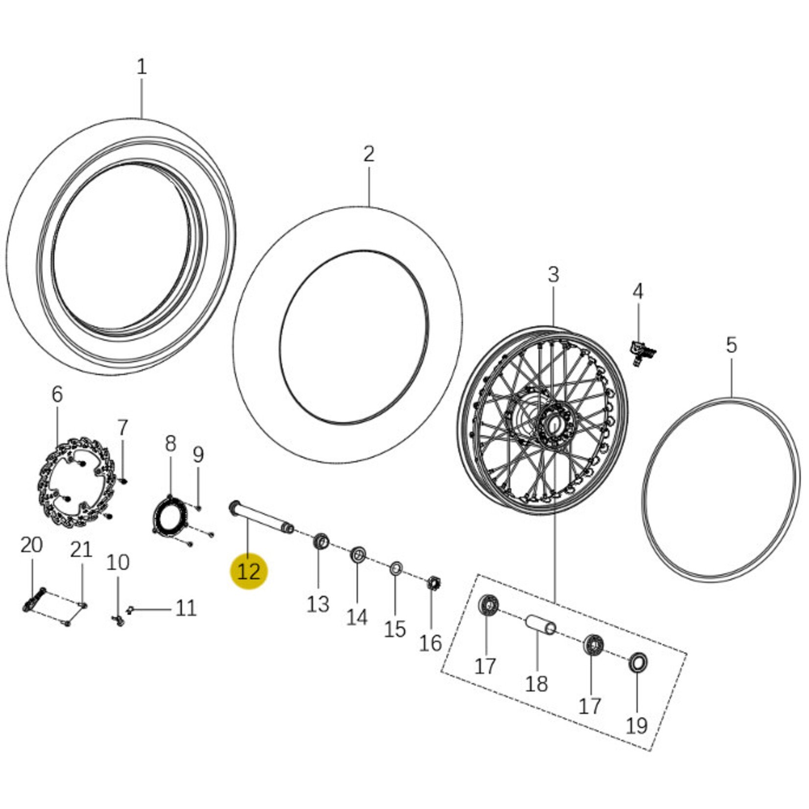 Kove Rear Wheel - 450 Rally Standard